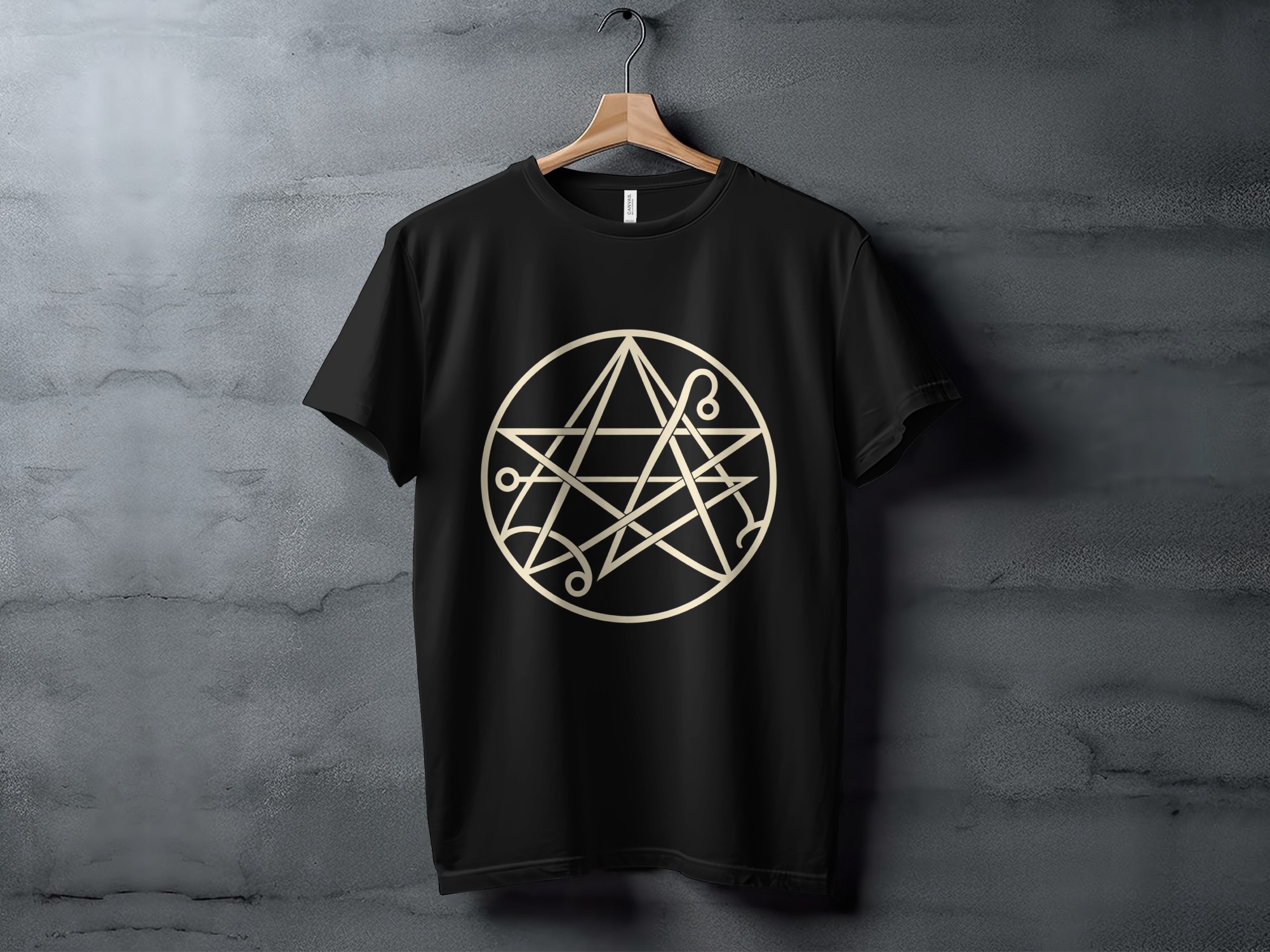 Occult Symbol Magic Circle T-Shirt, Witchy Aesthetic Mystic Pentagram Graphic Tee, Dark Academia Esoteric Spiritual Gift - Image 3