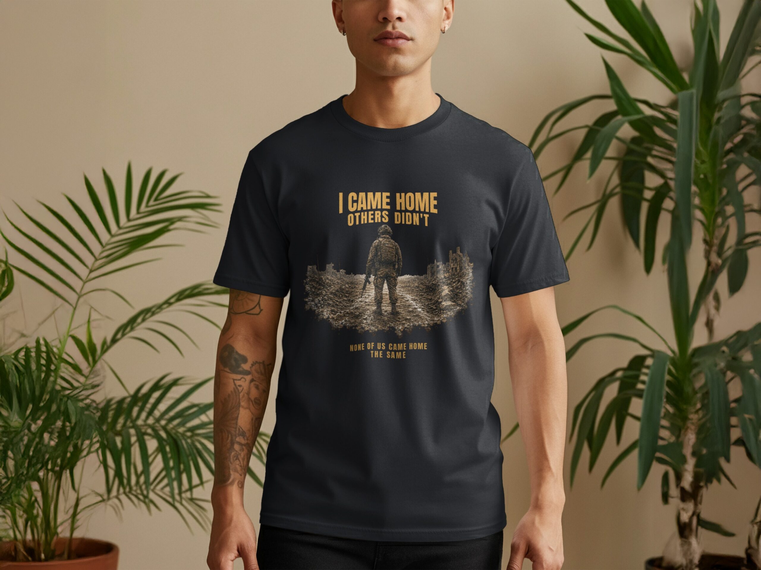 Veteran T-Shirt, Military Homecoming Gift for Him, Soldier Memorial Tee, Patriotic I Came Home Others Didn't Shirt - Image 18