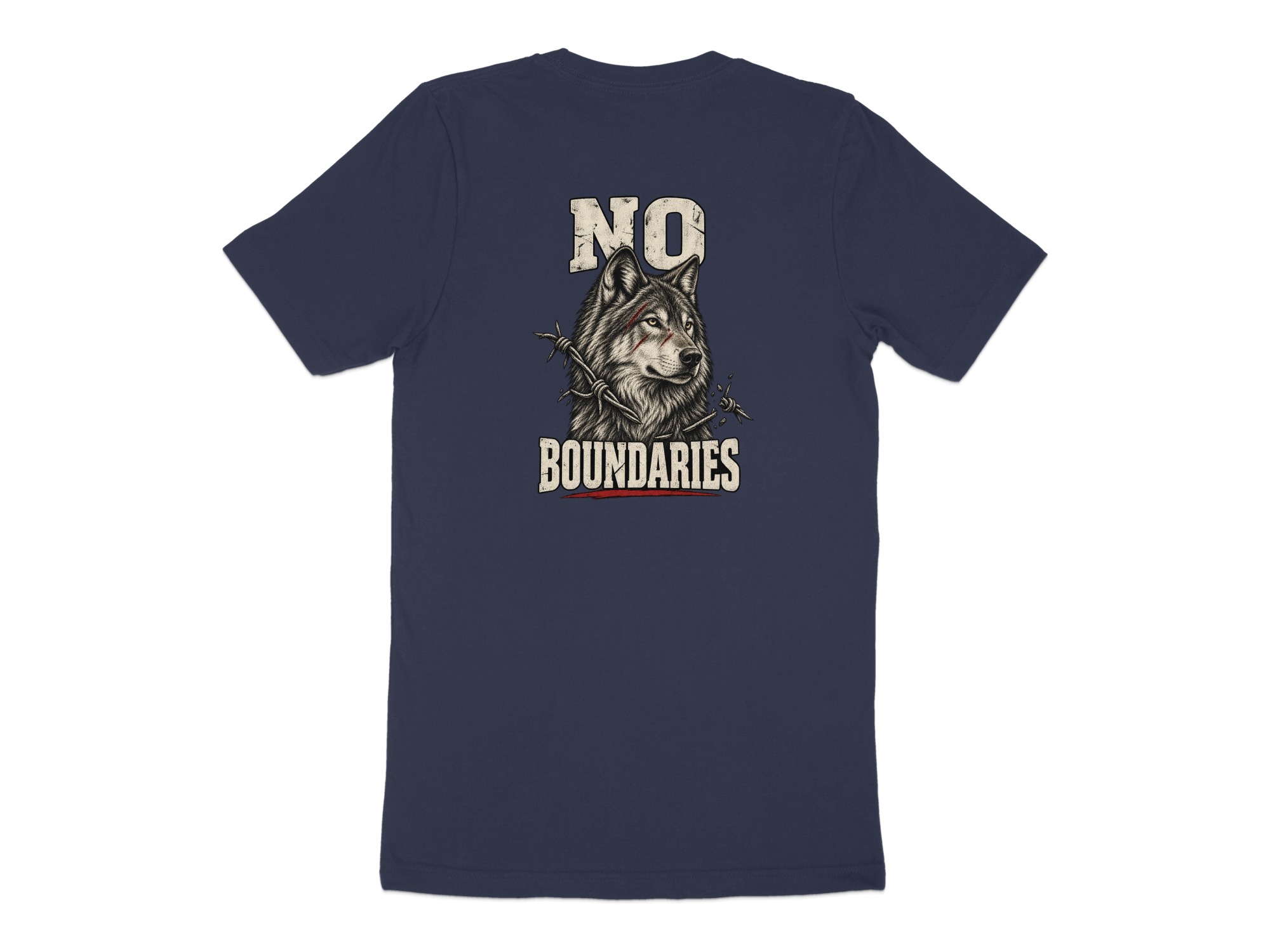Nightwolf Originals T-Shirt | Vintage Distressed Wolf Graphic Tee for Men | Rugged Animal Print Shirt Gift - Image 4