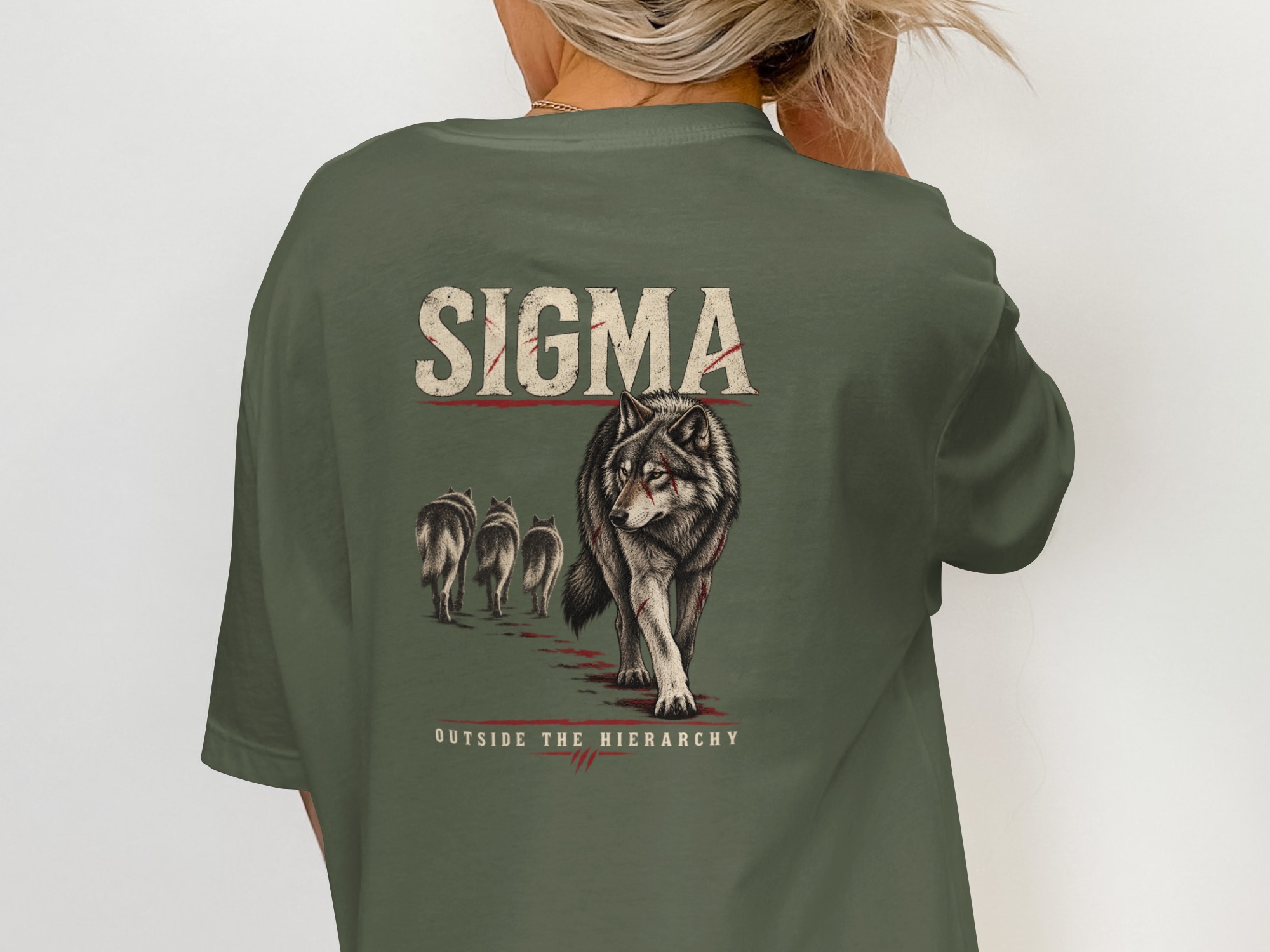 Night Wolf T-Shirt Men | Distressed Wolf Head Graphic Tee | Rugged Animal Print Shirt | Vintage Style Gift For Him | Alpha Wolf Apparel - Image 10