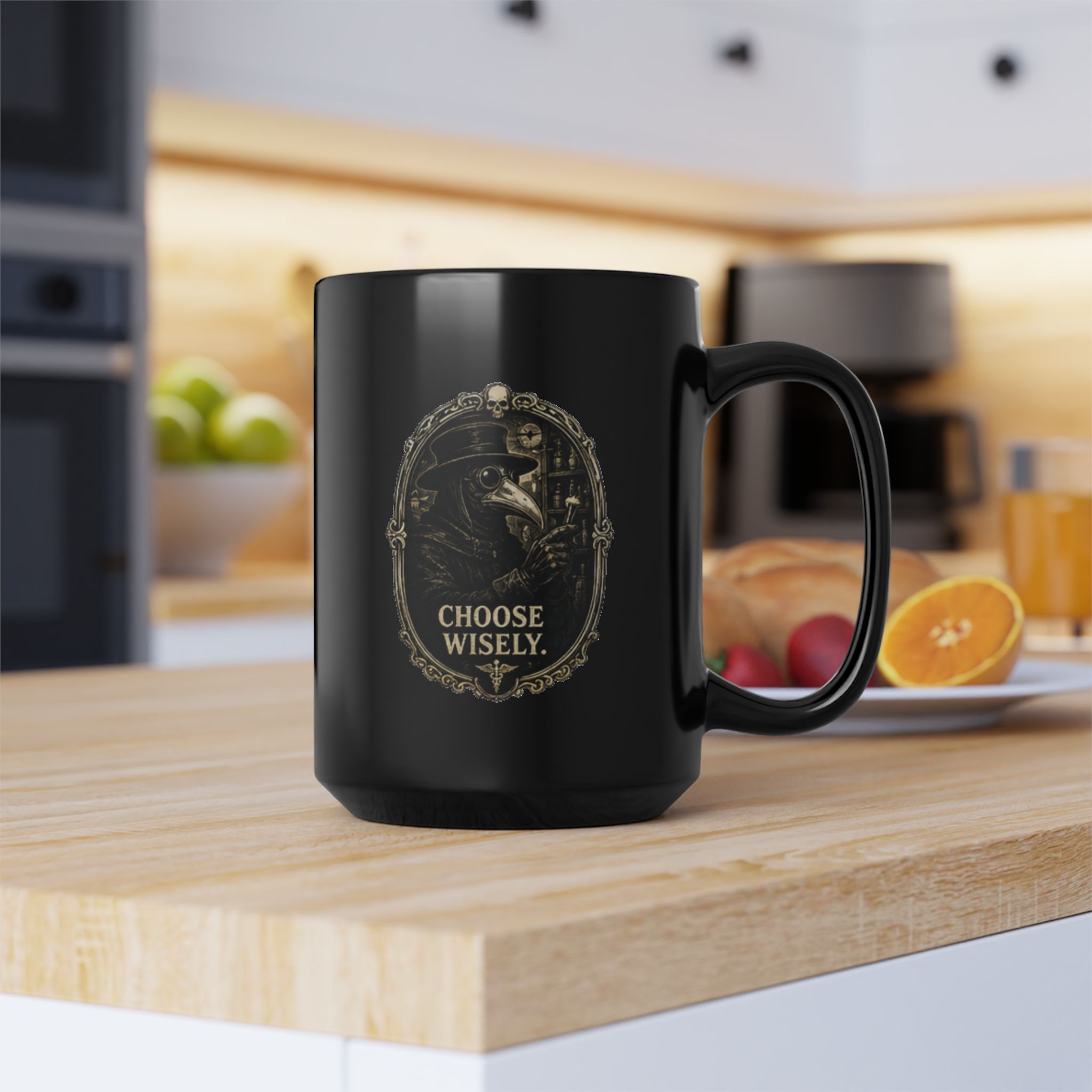 Plague Doctor Mug | Choose Wisely Coffee Cup | Dark Academia Gift | Gothic Drinkware | Spooky Halloween Mug - Image 13