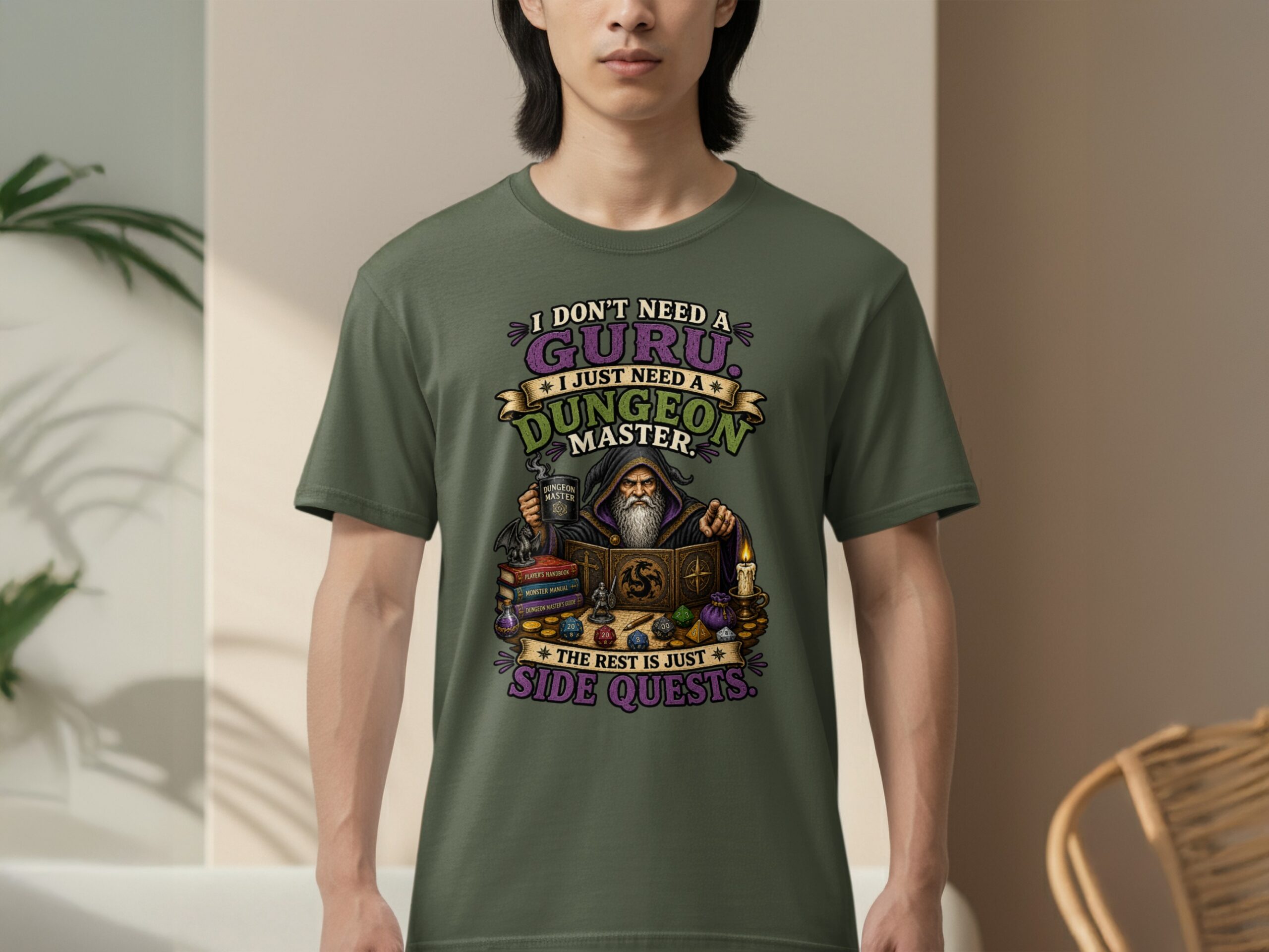 Dungeon Master T-Shirt: Funny DM Gift | TTRPG Gaming Tee | Side Quests Fantasy Roleplaying Apparel for D and D Enthusiasts and Gamers - Image 12