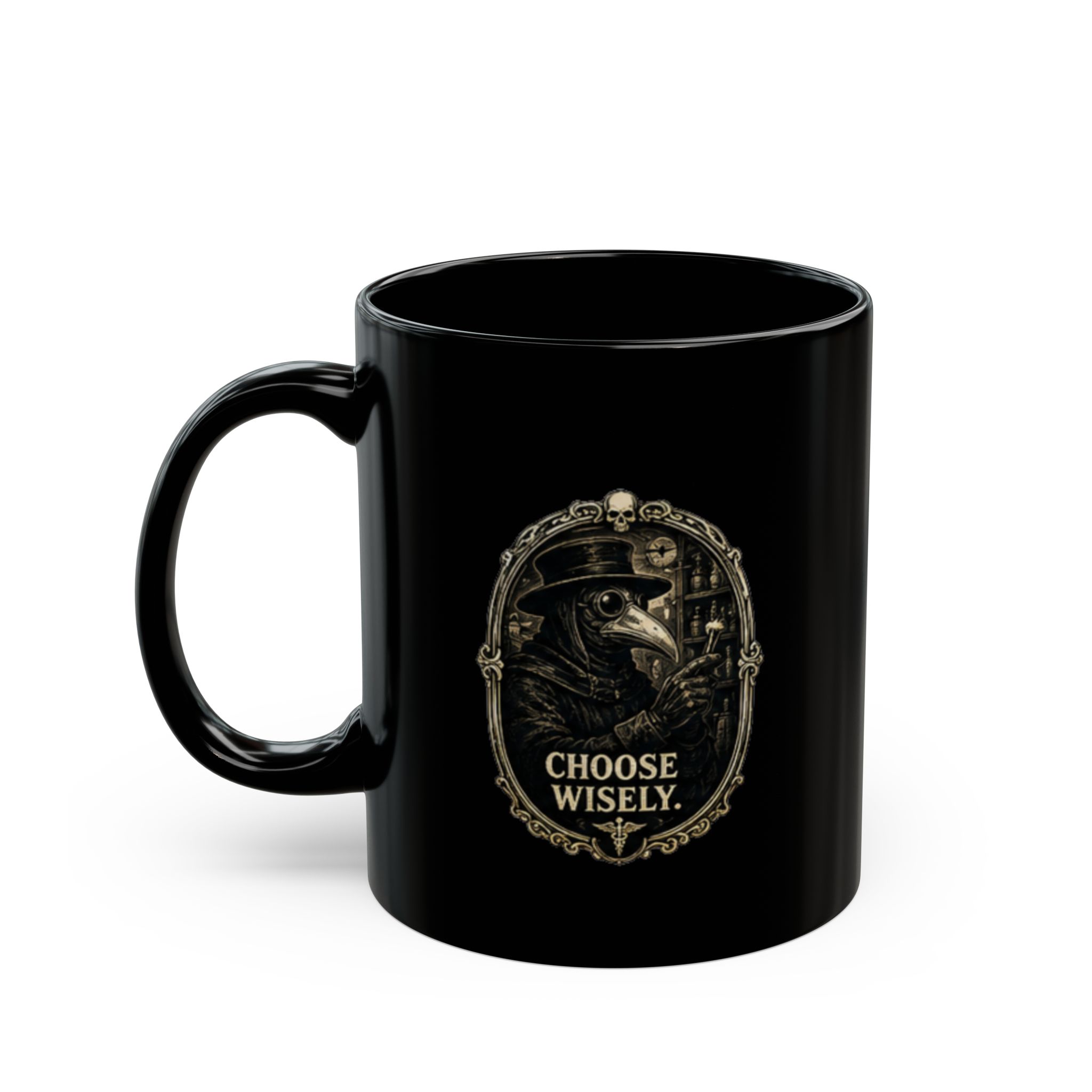 Plague Doctor Mug | Choose Wisely Coffee Cup | Dark Academia Gift | Gothic Drinkware | Spooky Halloween Mug - Image 10