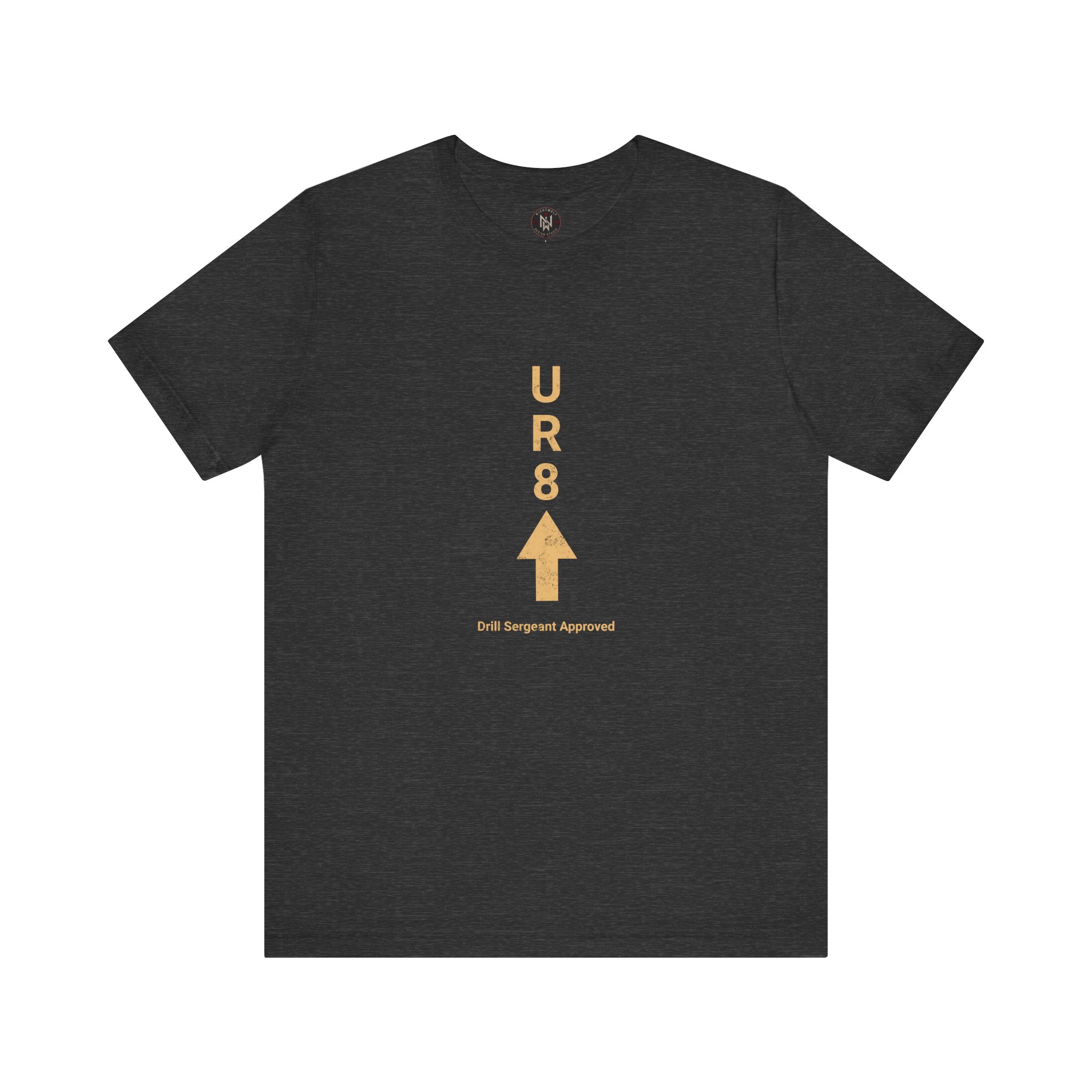 UR8 Arrow Vertical Graphic Tee | Minimal Text Shirt - Image 16