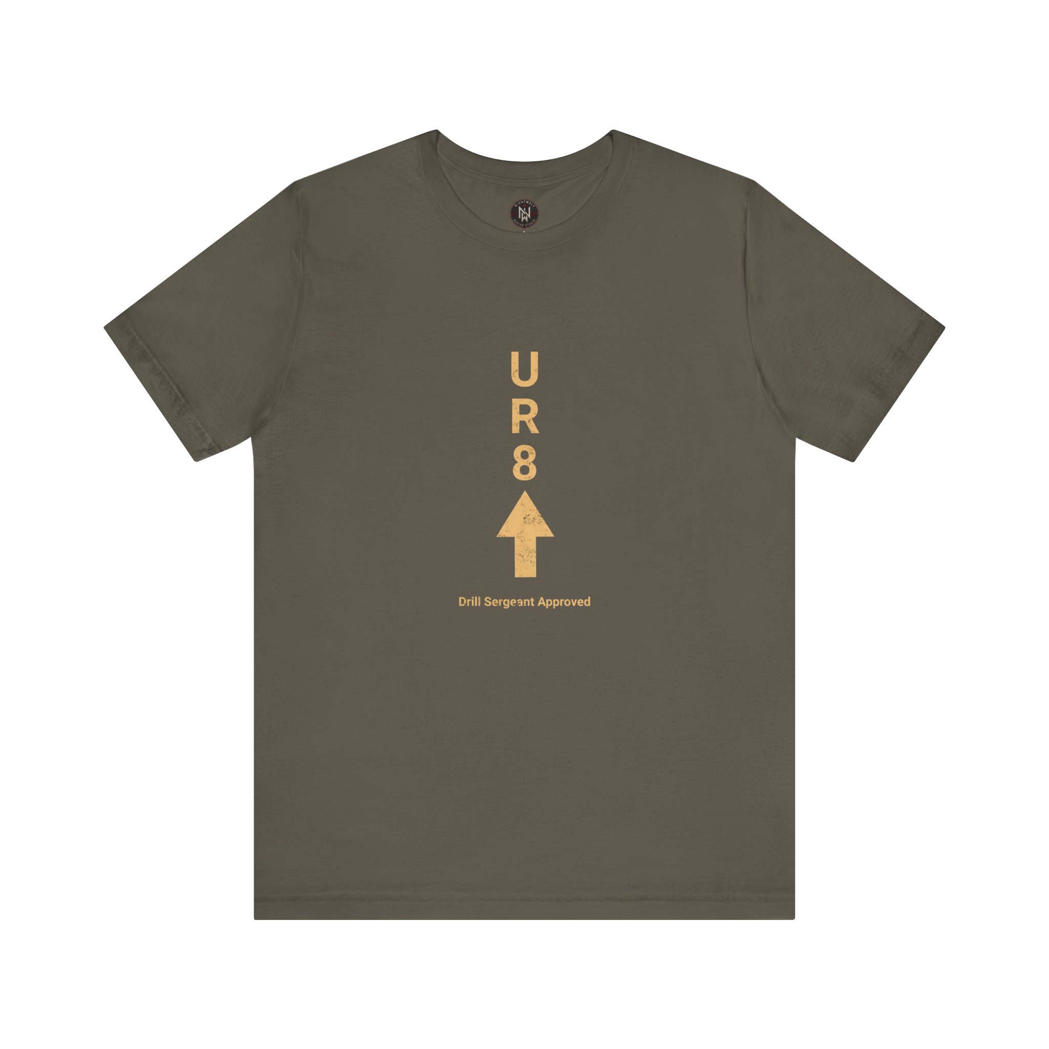 UR8 Arrow Vertical Graphic Tee | Minimal Text Shirt - Image 13