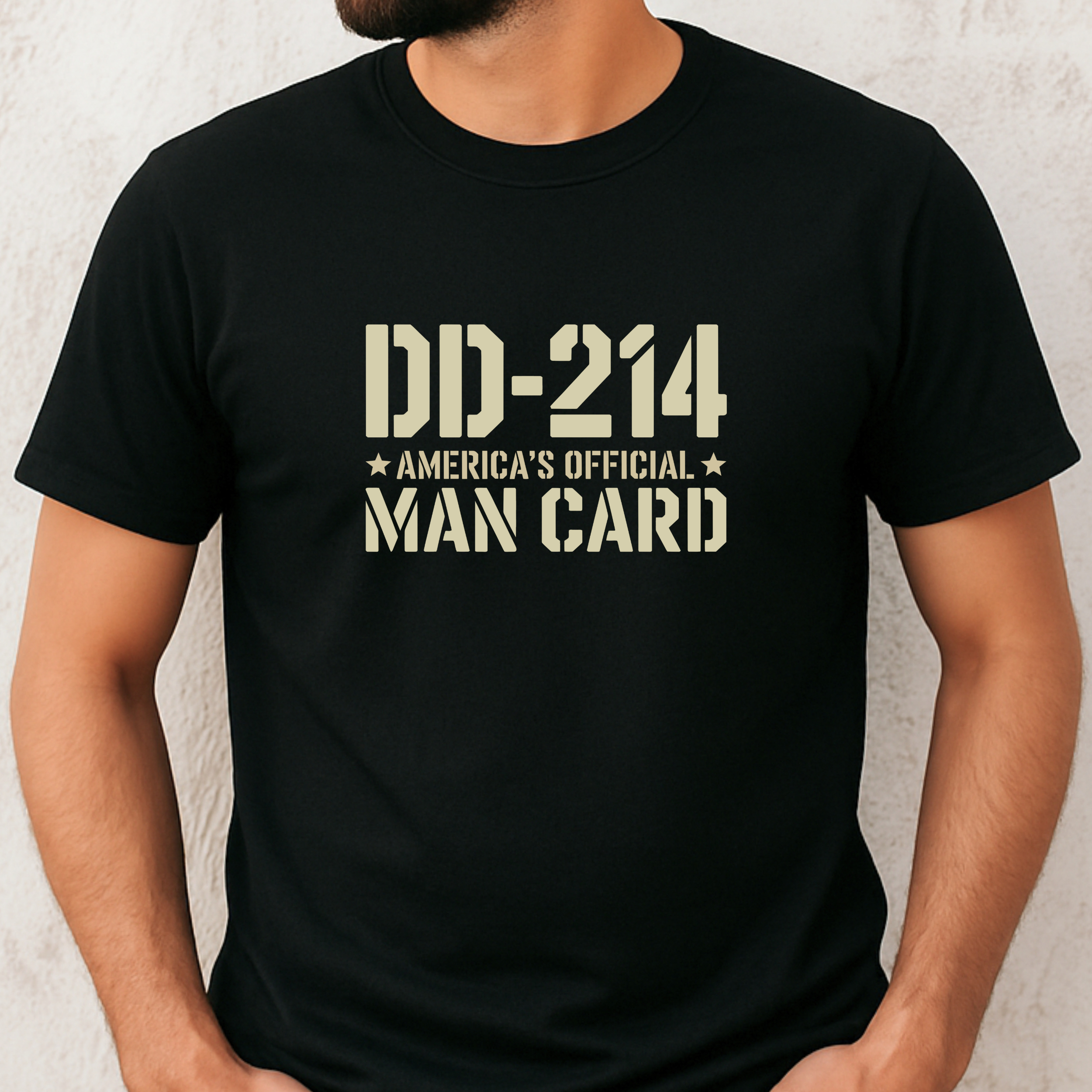 DD-214 Americas Official Man Card T-Shirt Veteran Military Tee - Image 4