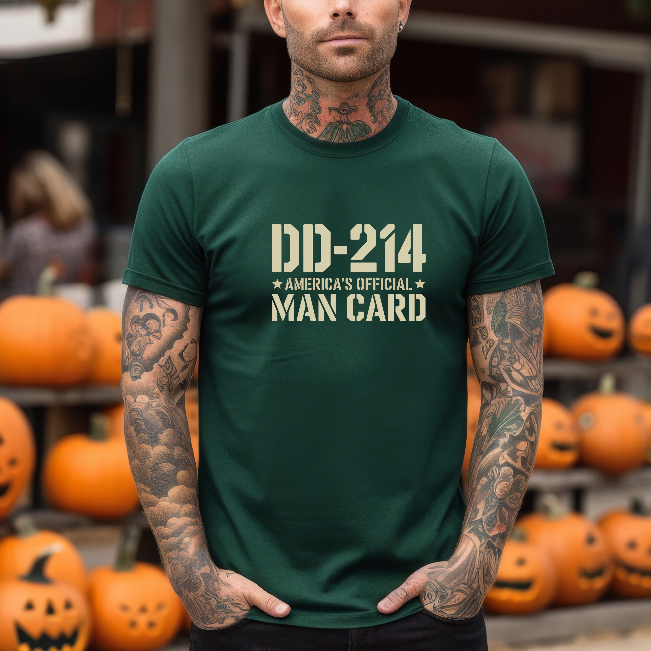 DD-214 Americas Official Man Card T-Shirt Veteran Military Tee - Image 8