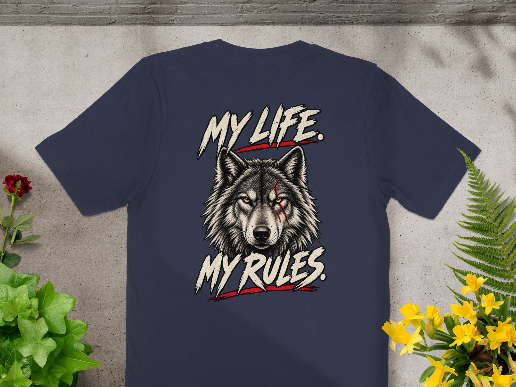 Nightwolf T-Shirt, Distressed Wolf Head Graphic Tee, Grunge Style Mens Shirt, Edgy Wolf Lover Gift, Wilderness Inspired Top - Image 14