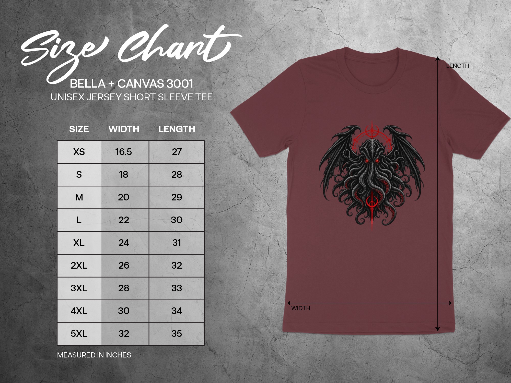 Lovecraft Cthulhu T-Shirt, Dark Fantasy Horror Mythos Tee, Eldritch Monster Graphic Shirt, Gothic Grunge Gift Apparel - Image 3