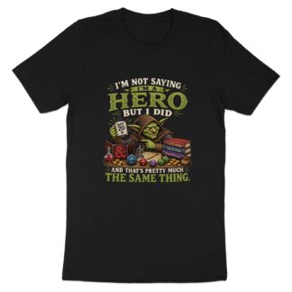 DnD Hero T-Shirt, Nat 20 Gamer RPG Tee, Funny Tabletop Gaming Shirt, Dungeon Master Gift, Geek Culture Fantasy Roleplay Top