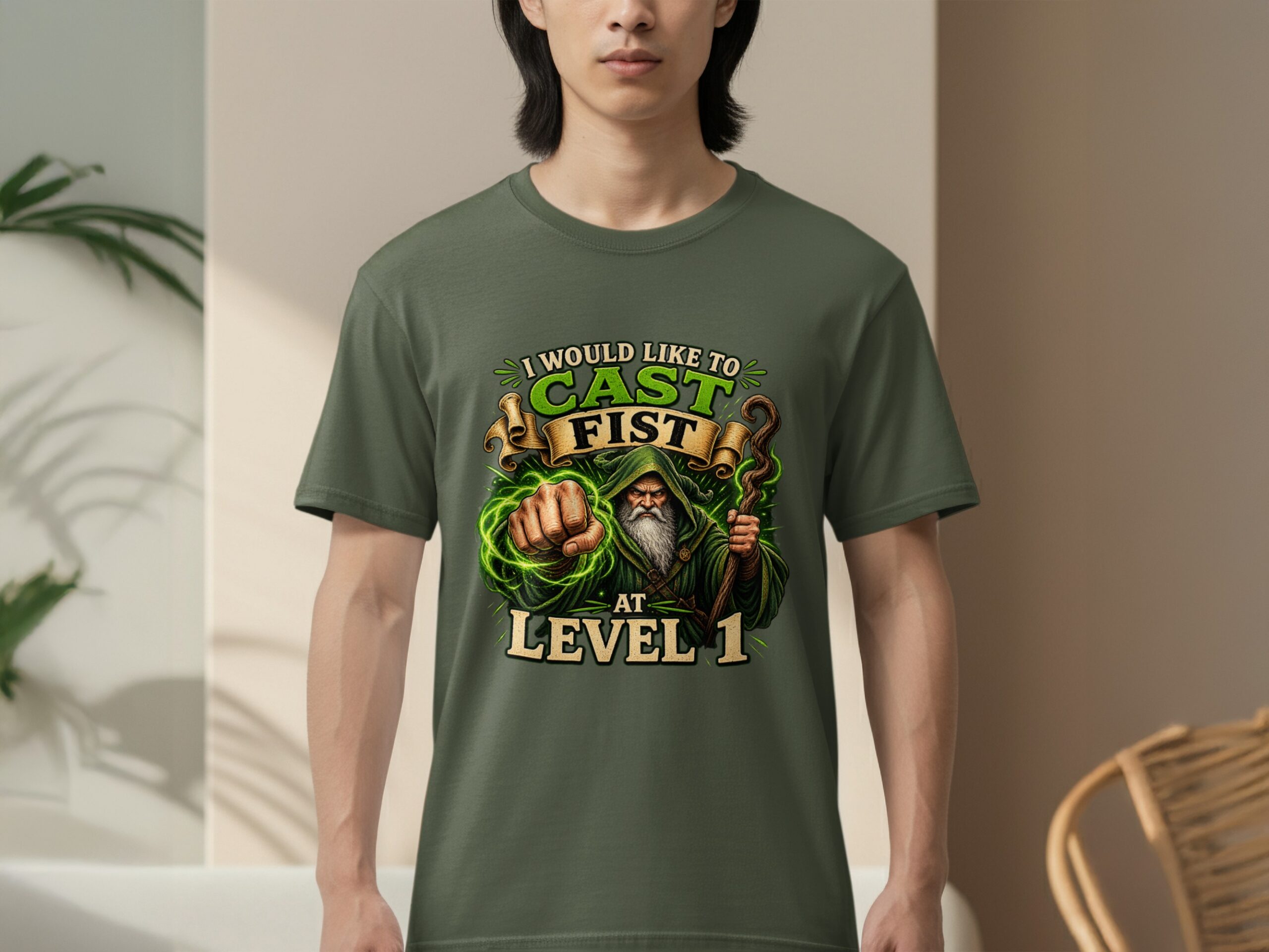 Cast Fist Level 1 Funny Wizard T-Shirt, DnD Gamer RPG Shirt, Sarcastic Fantasy Tee, Dungeons Dragons Gift for DM, Geek Culture Apparel - Image 12