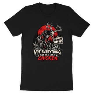 Wendigo Shirt Cryptid T-Shirt Funny Horror Graphic Tee, Dark Humor Spooky Season Folklore Monster Top, Creepy Goth Grunge Gift for Him