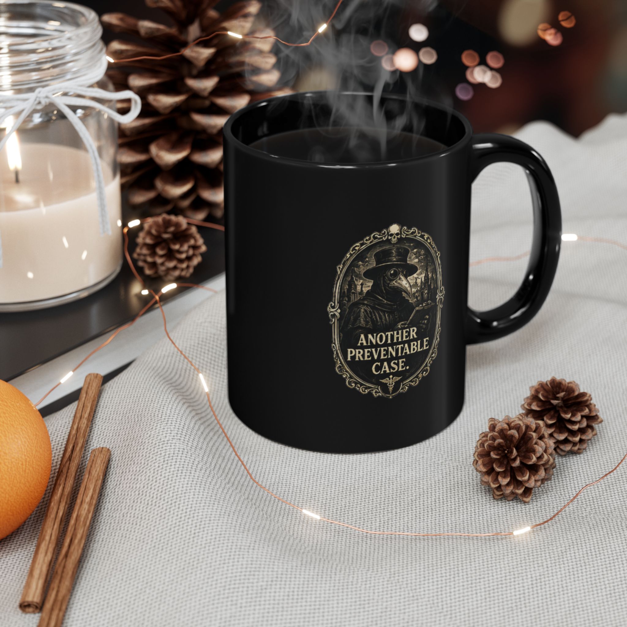 Plague Doctor Mug | 'Another Preventable Case' Dark Humor Coffee Cup for Doctor, Nurse, Medical Student, Gothic Gift - Image 7