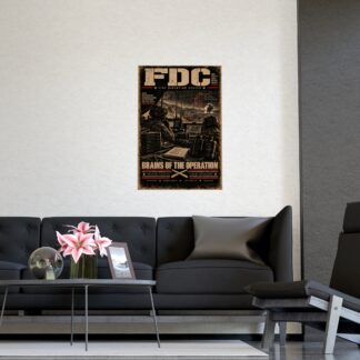 Field Artillery FDC Poster, Fire Direction Center Wall Art, Military Veteran Gift, Tactical Artilleryman Print, Army Office Decor