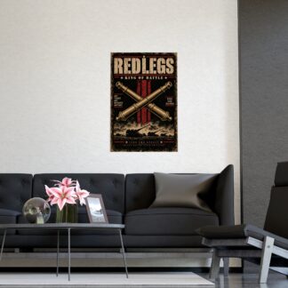 Field Artillery Redlegs Poster King of Battle Military Wall Art Distressed Army Veteran Gift Tactical Man Cave Decor Print