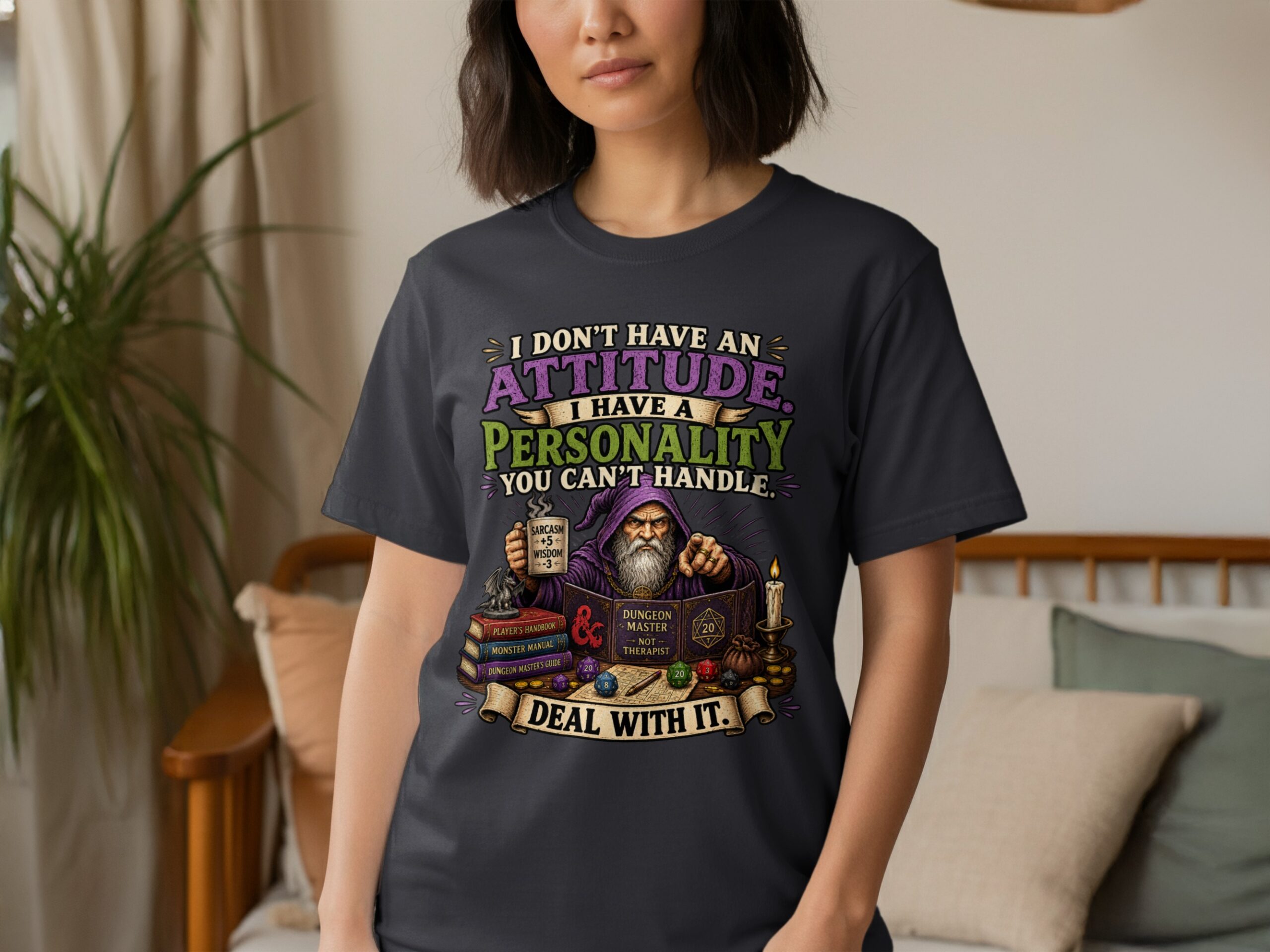 Sarcastic Dungeon Master T-Shirt, Funny D&D Personality Quote Tee, Tabletop RPG Gaming Wizard Gift, Attitude Gamer Shirt for Him Her - Image 13