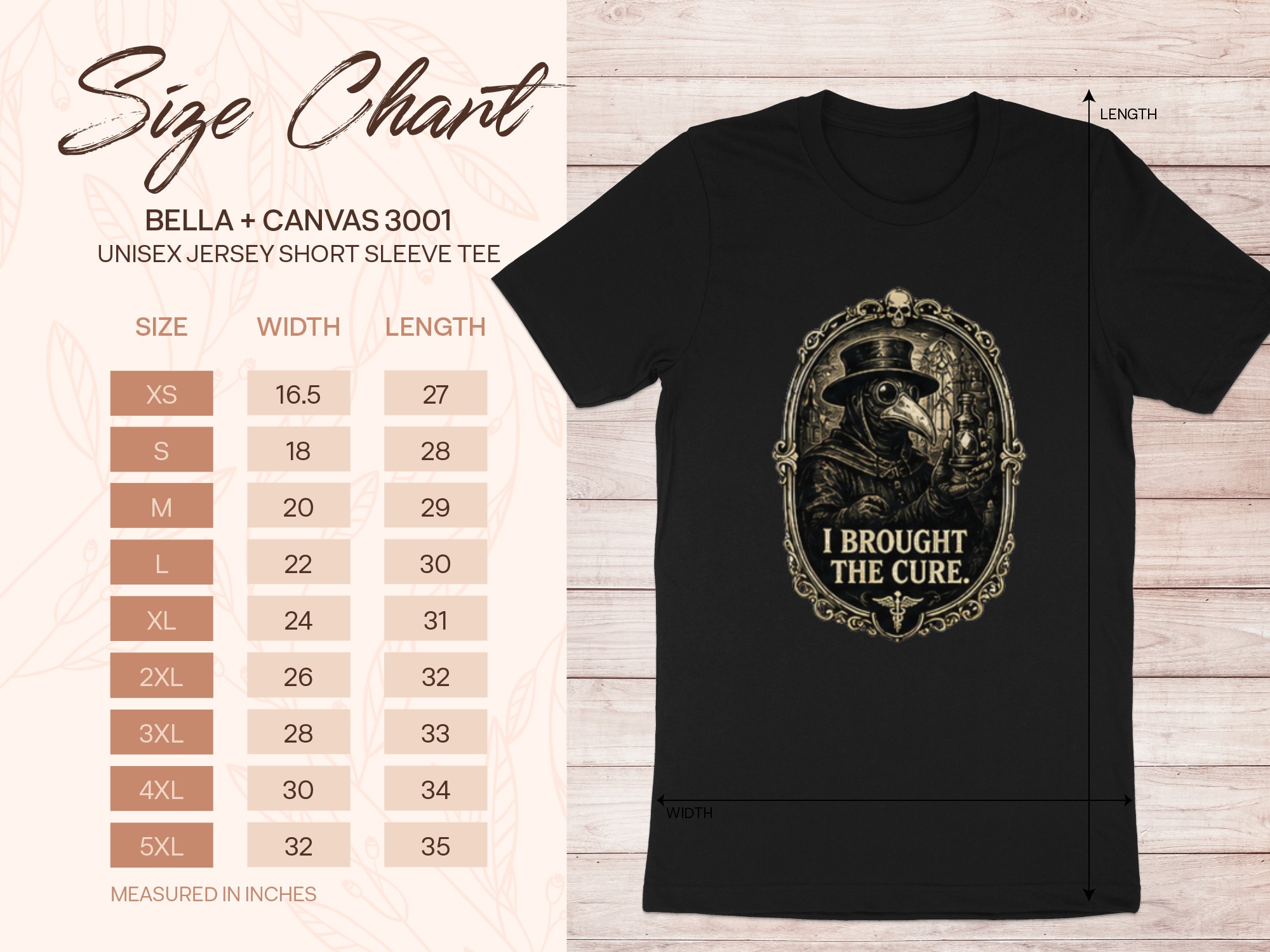 Plague Doctor 'I Brought The Cure' T-Shirt | Gothic Dark Academia Vintage Medical History Tee | Steampunk Renaissance Macabre Art Shirt Gift - Image 13