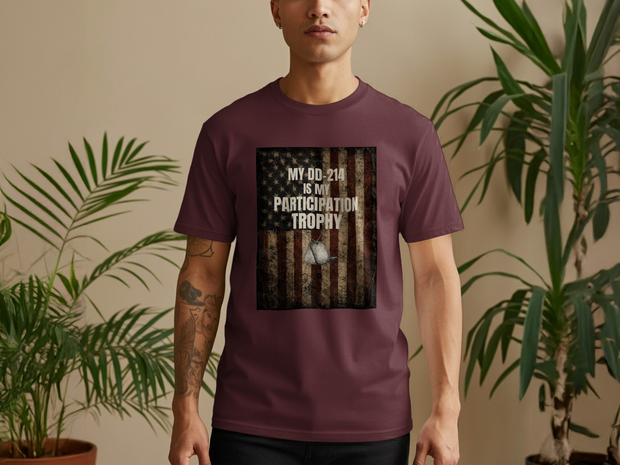 DD-214 Participation Trophy Veteran T-Shirt | Military Deployment Shirt | USA Flag Patriotic Present Shirt - Image 11