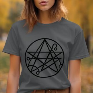 Occult Pentagram Sigil T-Shirt, Witchy Esoteric Symbol Tee, Mystical Gothic Apparel Gift for Her Him