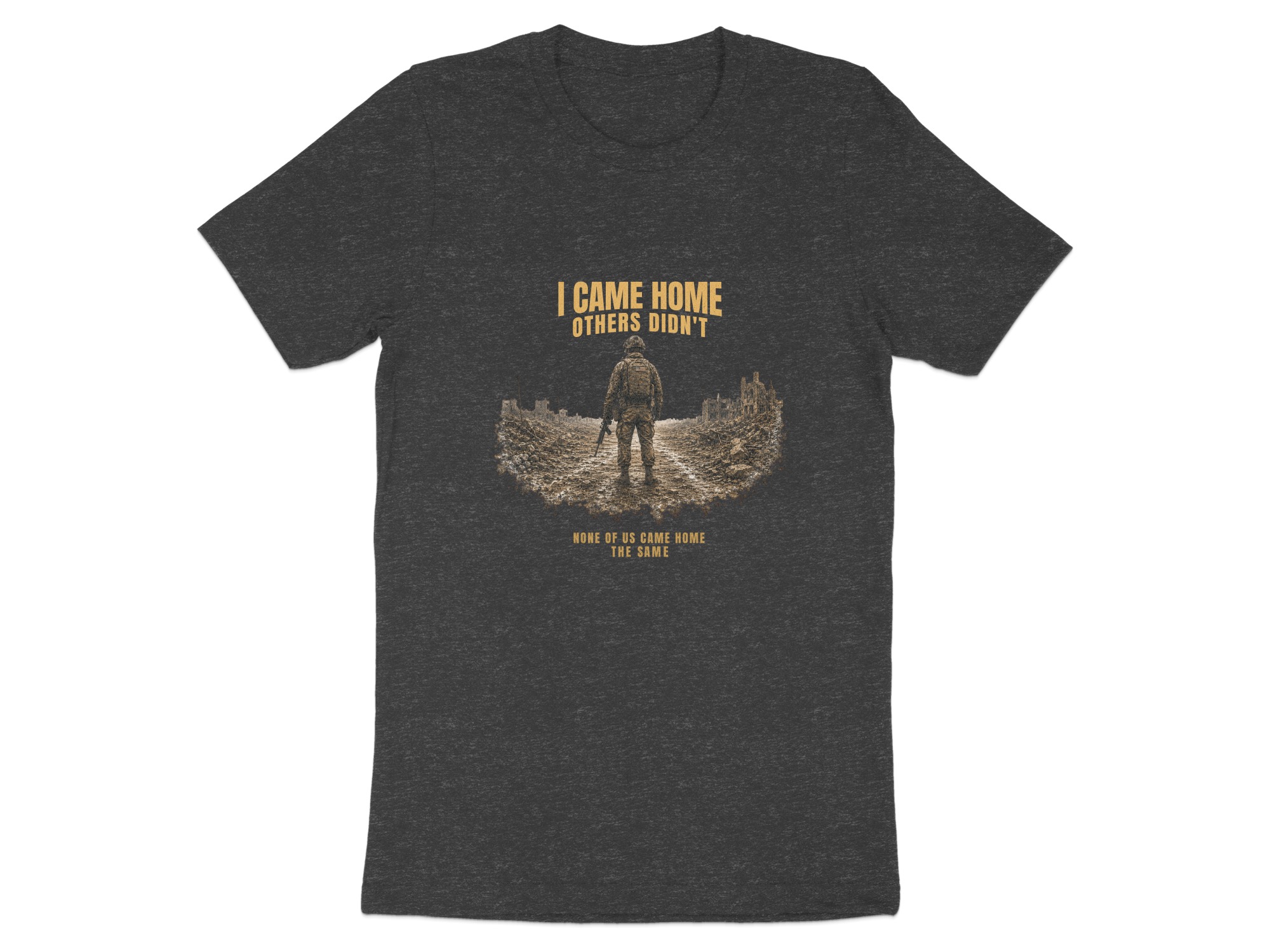 Veteran T-Shirt, Military Homecoming Gift for Him, Soldier Memorial Tee, Patriotic I Came Home Others Didn't Shirt - Image 4