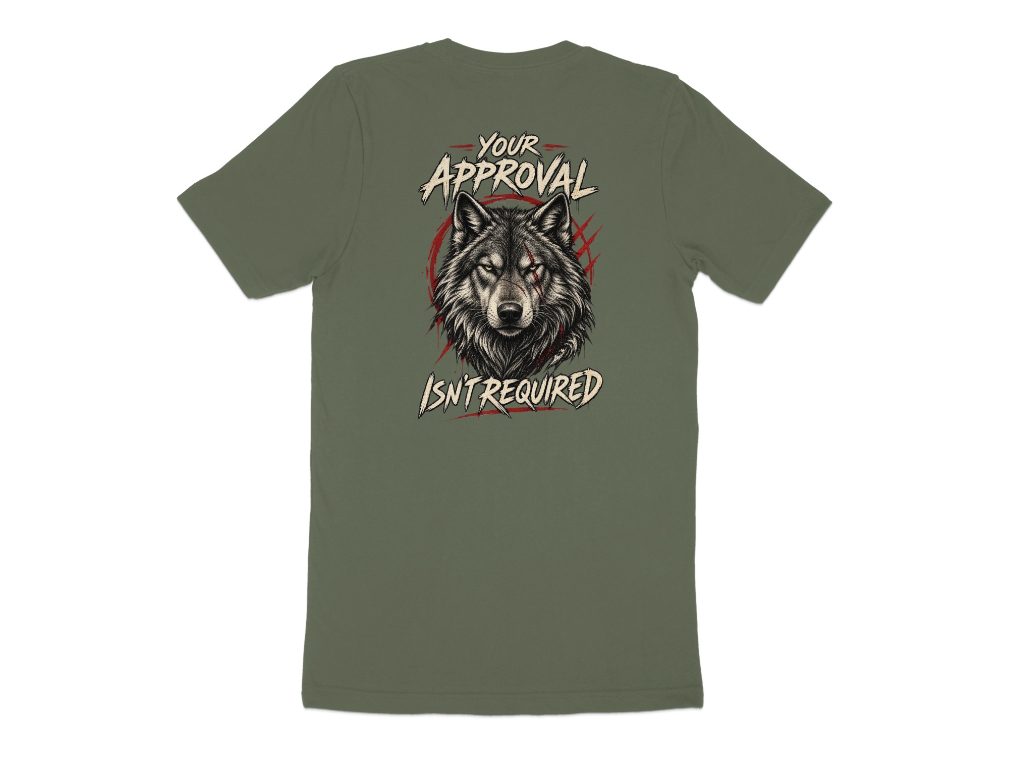 Nightwolf Originals T-Shirt: Fierce Wolf Head Design Tee, Grunge Aesthetic, Animal Lover Gift for Him, Outdoorsman - Image 9