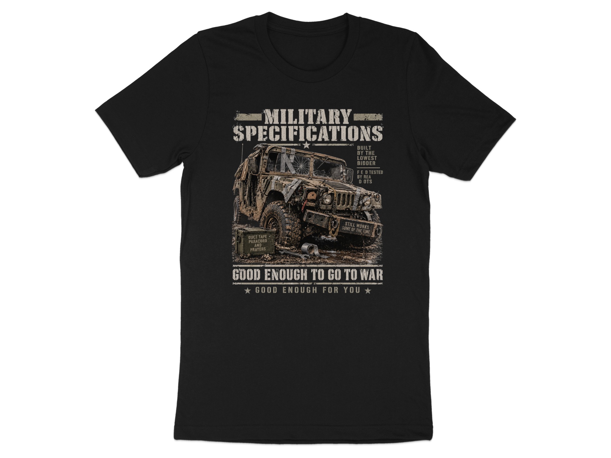 Military Humor T-Shirt Funny Veteran Shirt Military Specs Graphic Tee Sarcastic Army Gift Tactical Mechanic Shirt Funny Gift for Him - Image 9