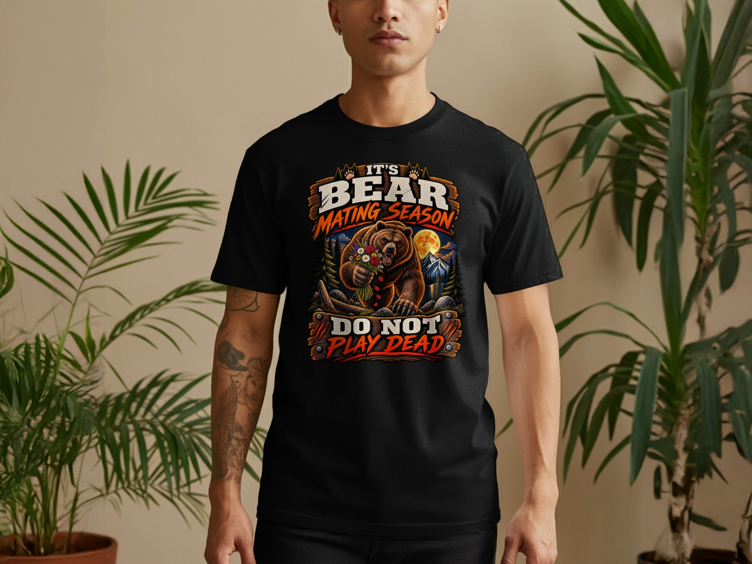 Bear Mating Season T-Shirt, Funny Camping Shirt, Do Not Play Dead Sarcastic Outdoor Hiking Graphic Tee, Humorous Nature Wilderness Gag Gift - Image 11