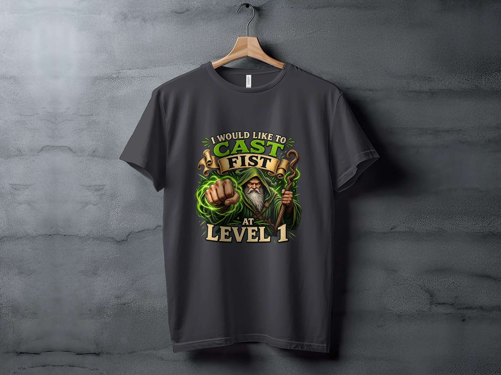 Cast Fist Level 1 Funny Wizard T-Shirt, DnD Gamer RPG Shirt, Sarcastic Fantasy Tee, Dungeons Dragons Gift for DM, Geek Culture Apparel - Image 9