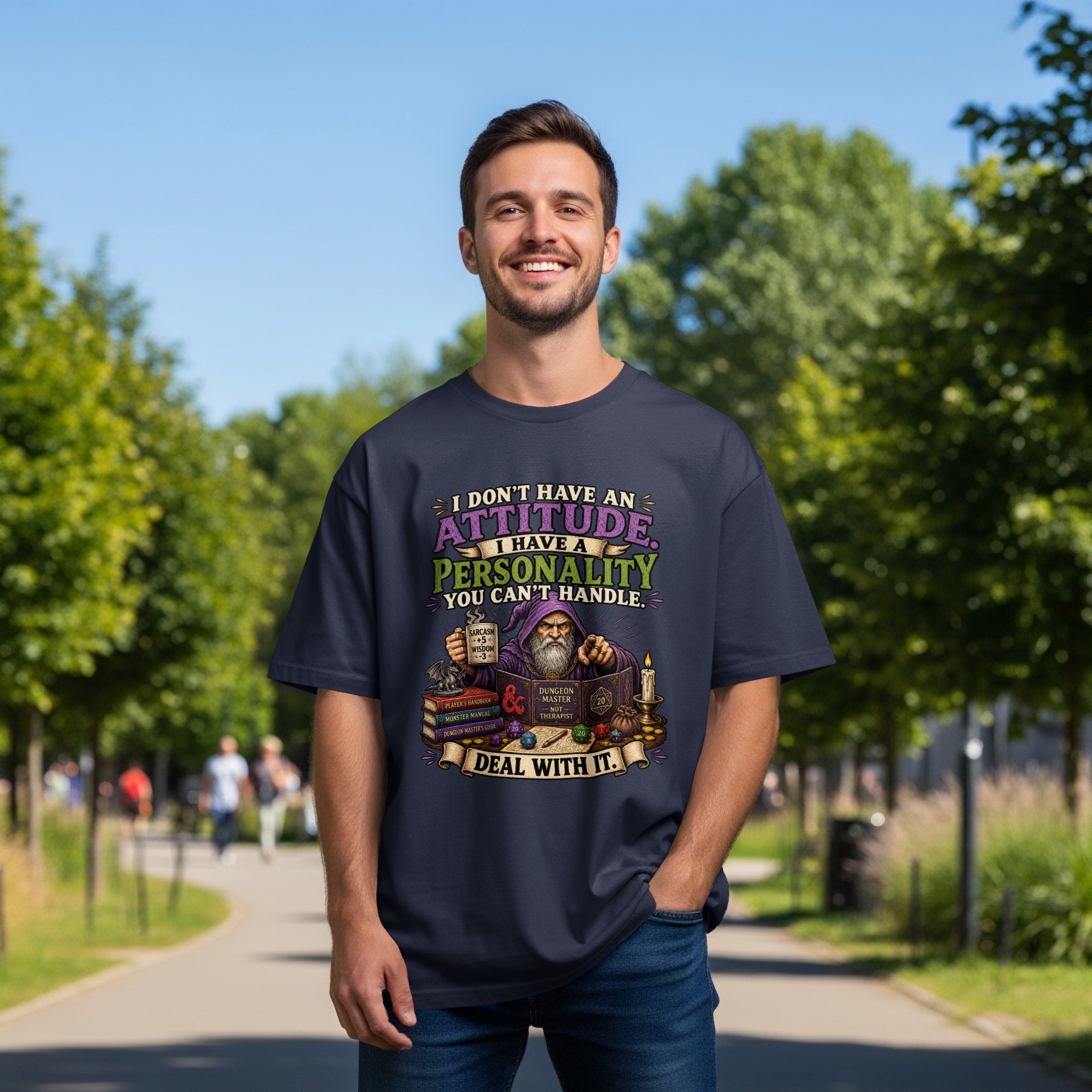 Sarcastic Dungeon Master T-Shirt, Funny D&D Personality Quote Tee, Tabletop RPG Gaming Wizard Gift, Attitude Gamer Shirt for Him Her - Image 14