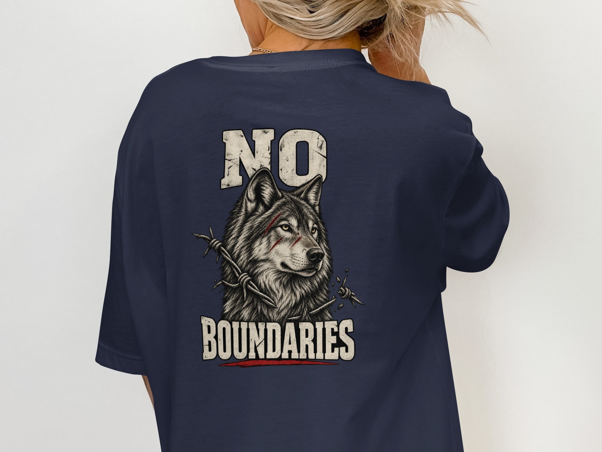 Nightwolf Originals T-Shirt | Vintage Distressed Wolf Graphic Tee for Men | Rugged Animal Print Shirt Gift