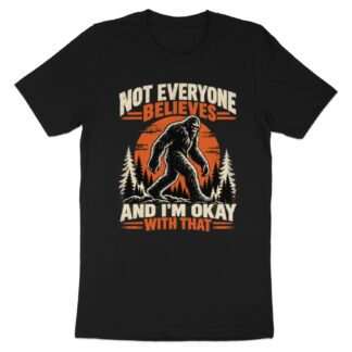 Bigfoot T-Shirt Funny Sasquatch Shirt Retro Vintage Hiking Tee Sarcastic Introvert Graphic Tee Cryptid Forest Camp Outdoor Gift for Him