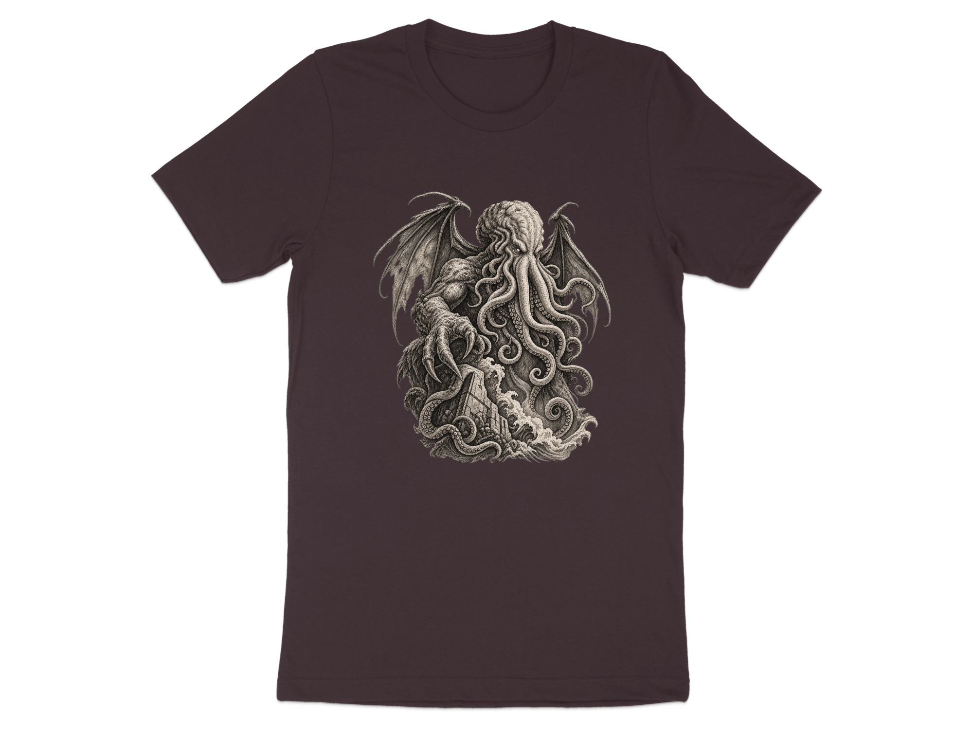 Cthulhu Lovecraftian Horror T-Shirt, Dark Academia Gothic Mythos Tentacle Monster Graphic Tee, Eldritch Cosmic Art - Image 19
