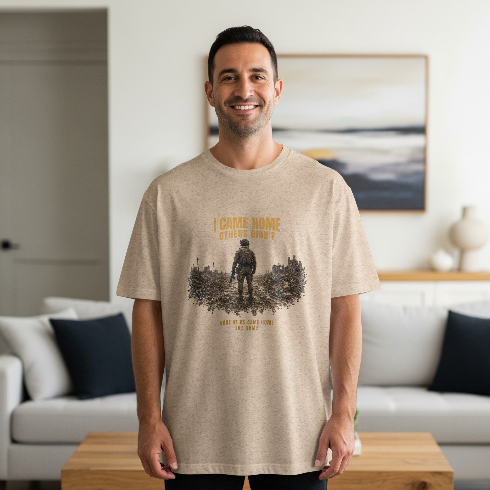 Veteran T-Shirt, Military Homecoming Gift for Him, Soldier Memorial Tee, Patriotic I Came Home Others Didn't Shirt - Image 20