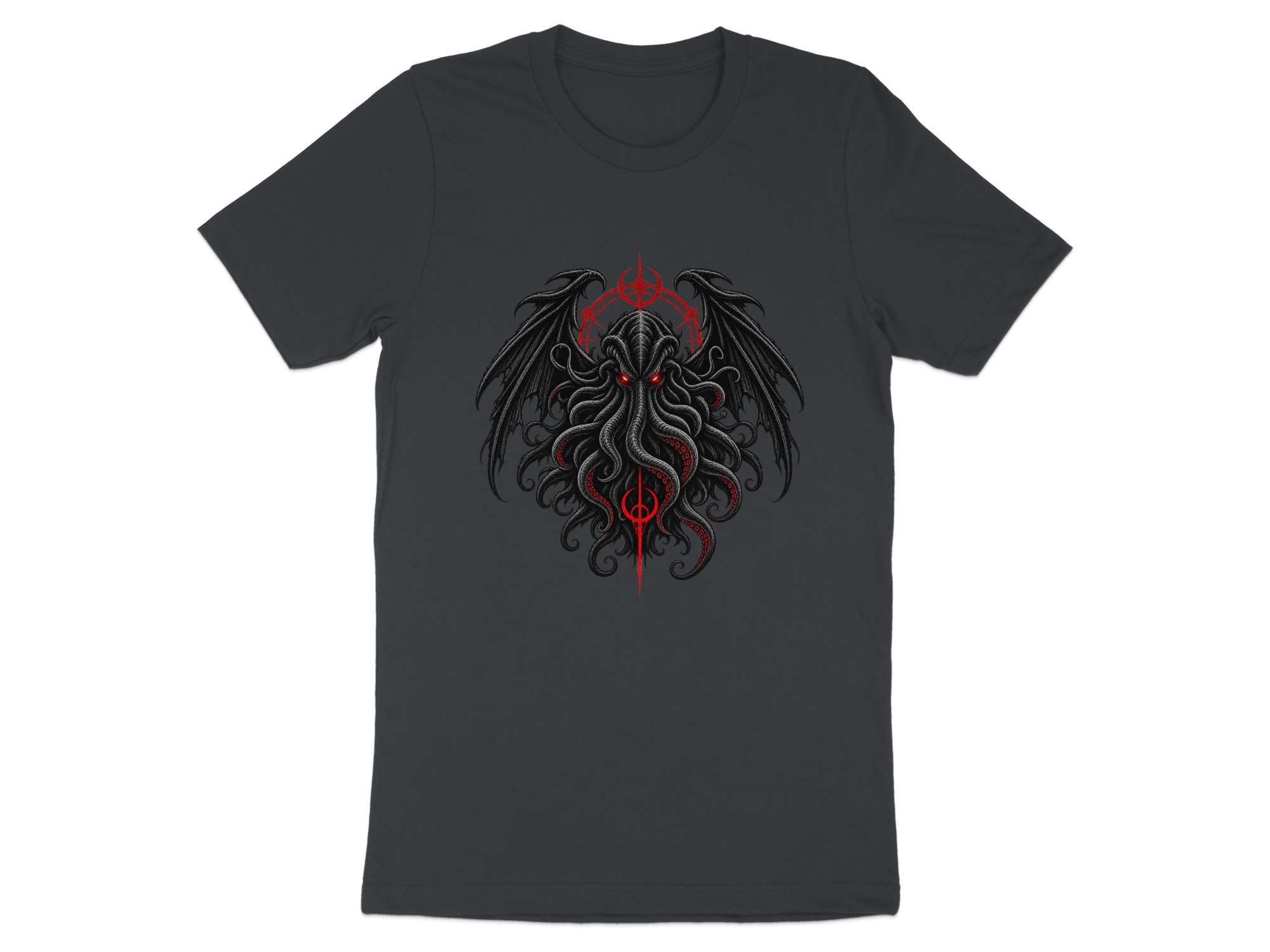 Lovecraft Cthulhu T-Shirt, Dark Fantasy Horror Mythos Tee, Eldritch Monster Graphic Shirt, Gothic Grunge Gift Apparel - Image 5
