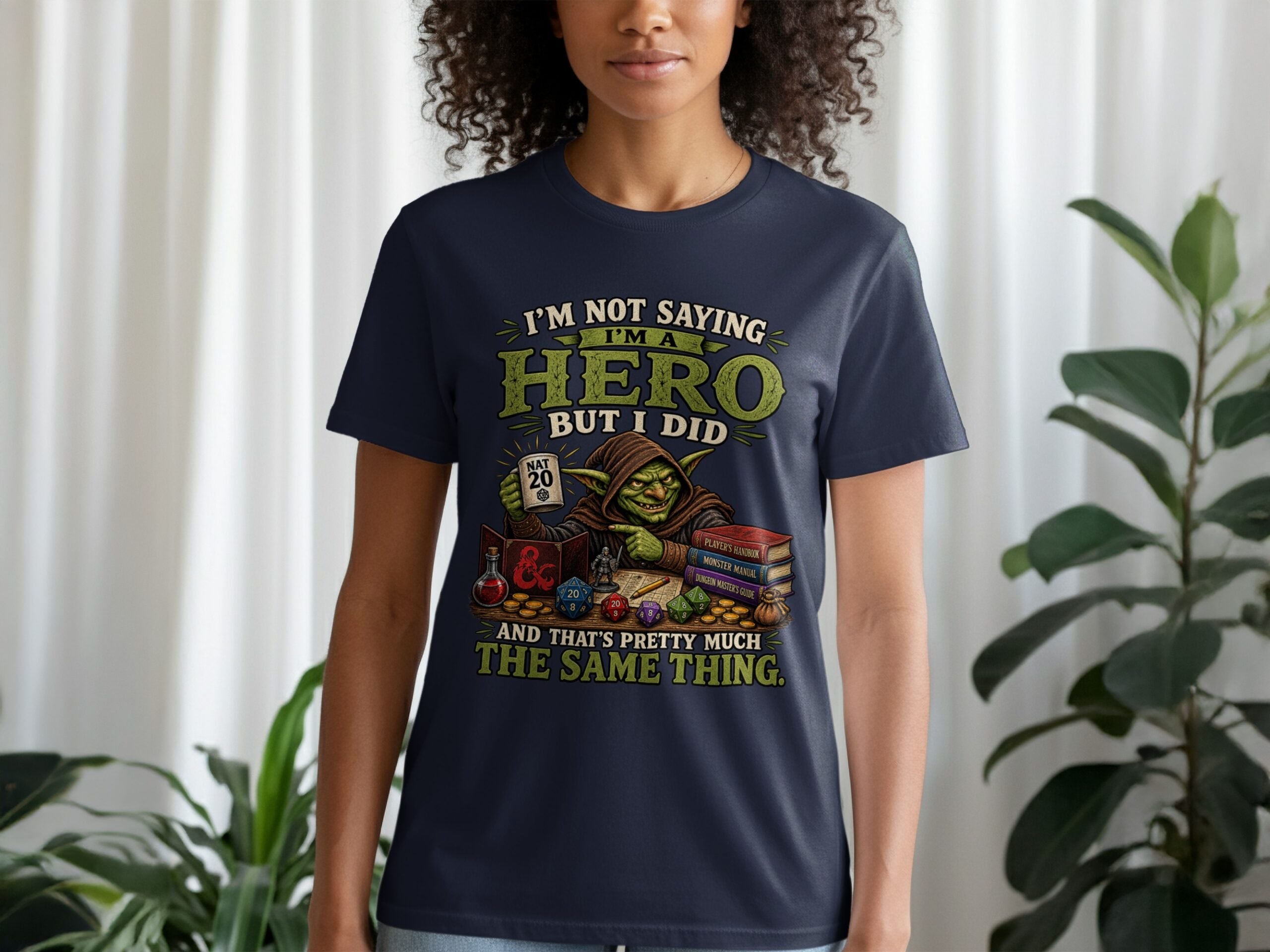 DnD Hero T-Shirt, Nat 20 Gamer RPG Tee, Funny Tabletop Gaming Shirt, Dungeon Master Gift, Geek Culture Fantasy Roleplay Top - Image 10
