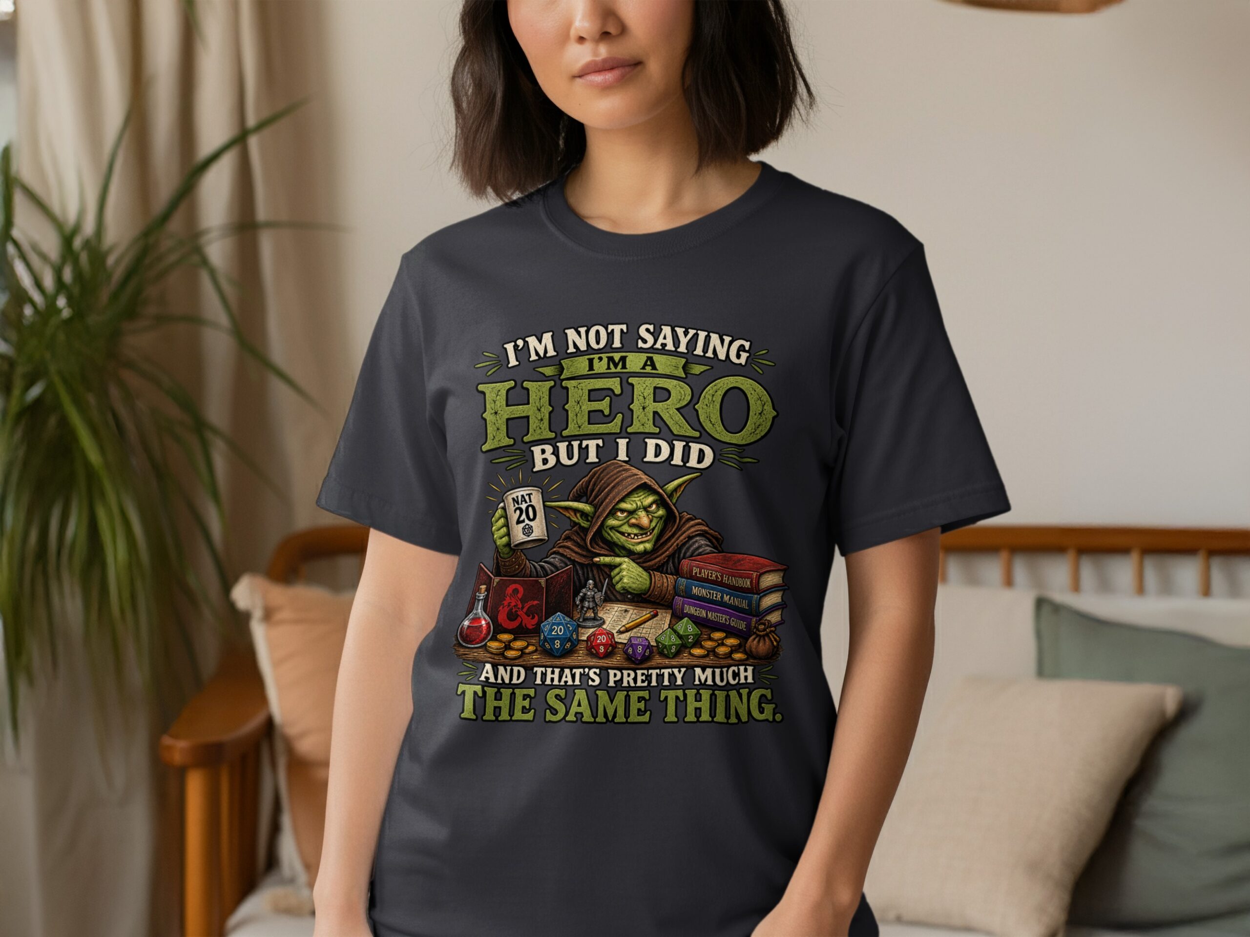 DnD Hero T-Shirt, Nat 20 Gamer RPG Tee, Funny Tabletop Gaming Shirt, Dungeon Master Gift, Geek Culture Fantasy Roleplay Top - Image 13