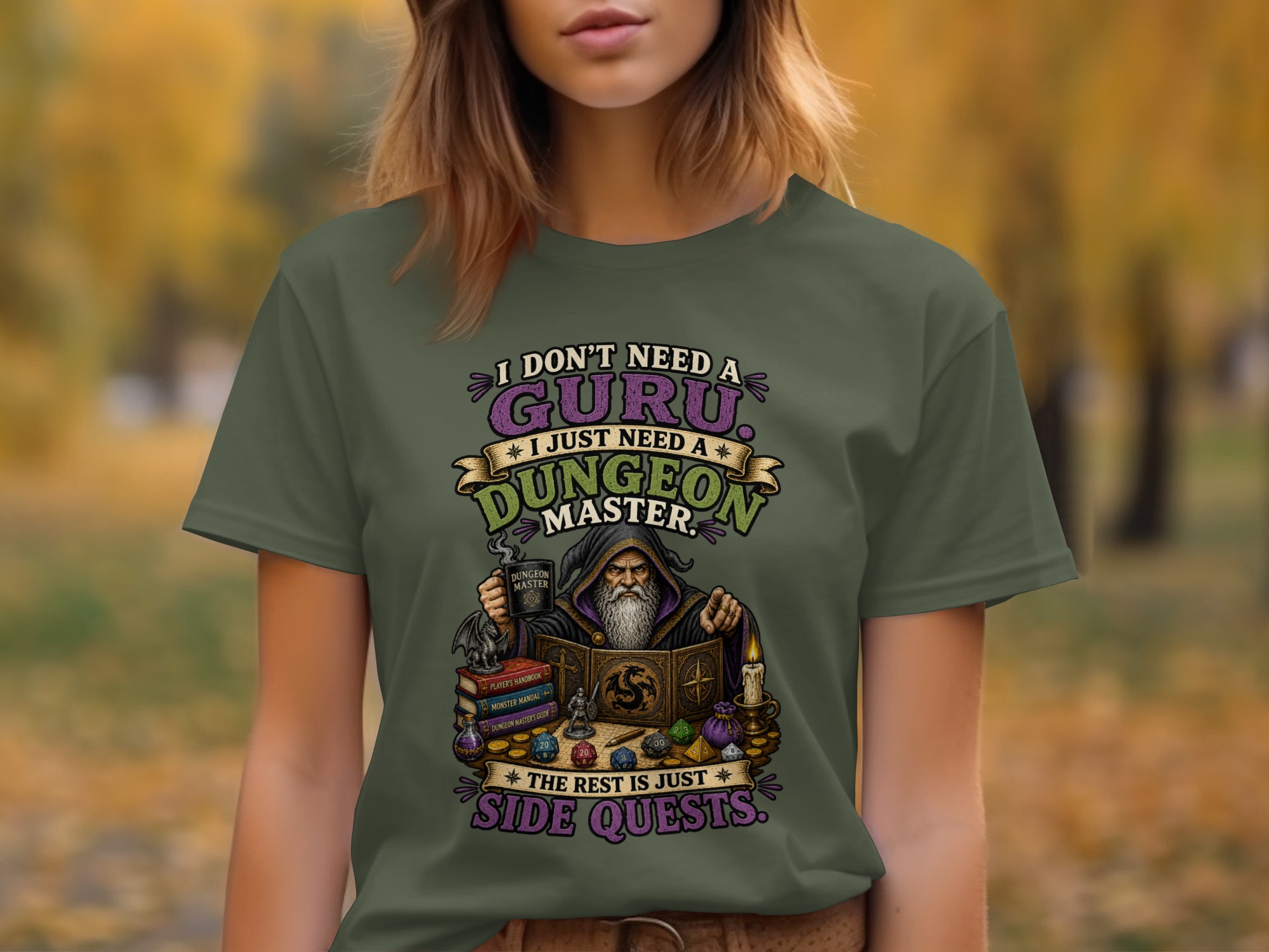 Dungeon Master T-Shirt: Funny DM Gift | TTRPG Gaming Tee | Side Quests Fantasy Roleplaying Apparel for D and D Enthusiasts and Gamers - Image 8