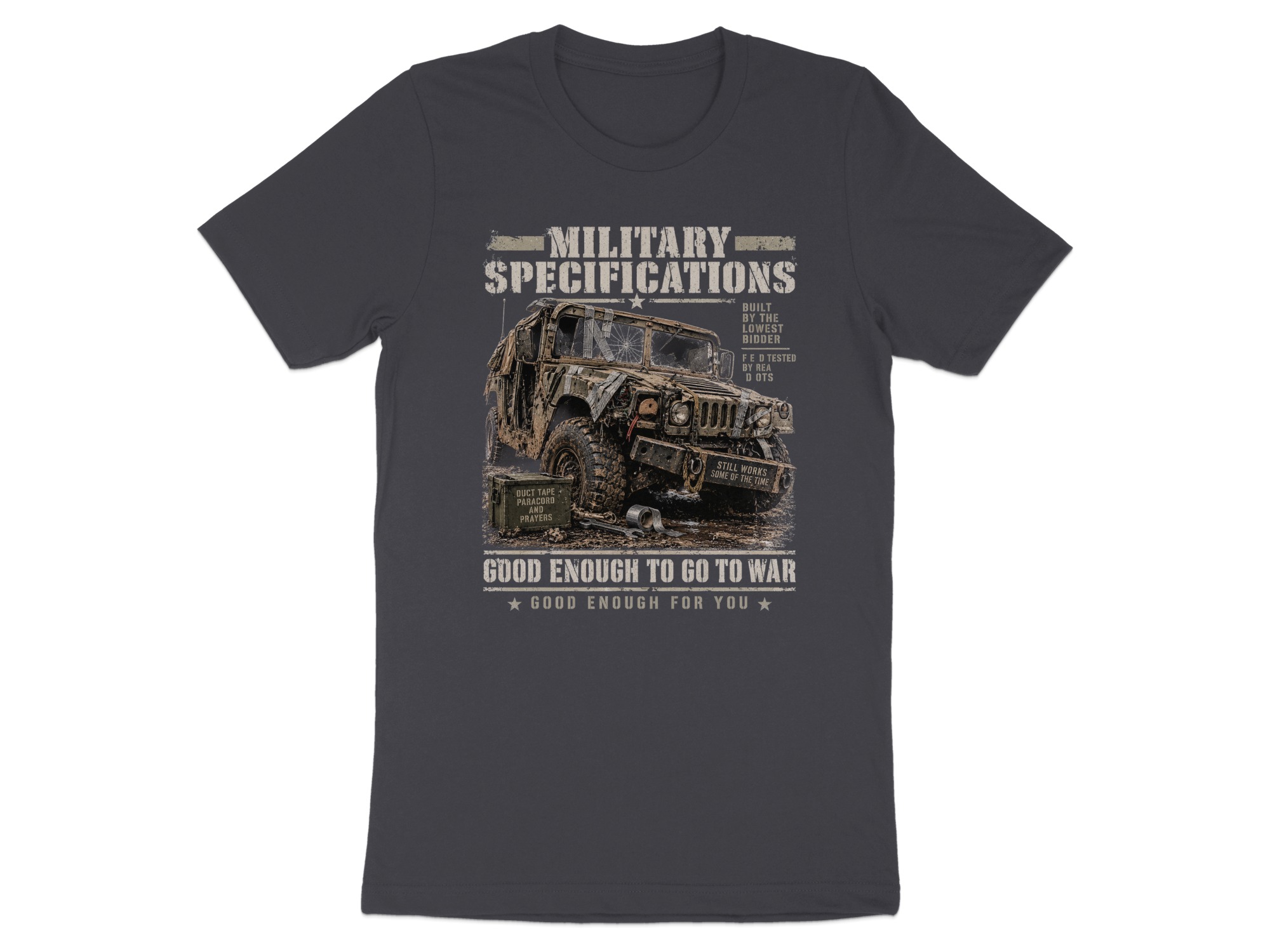 Military Humor T-Shirt Funny Veteran Shirt Military Specs Graphic Tee Sarcastic Army Gift Tactical Mechanic Shirt Funny Gift for Him - Image 10