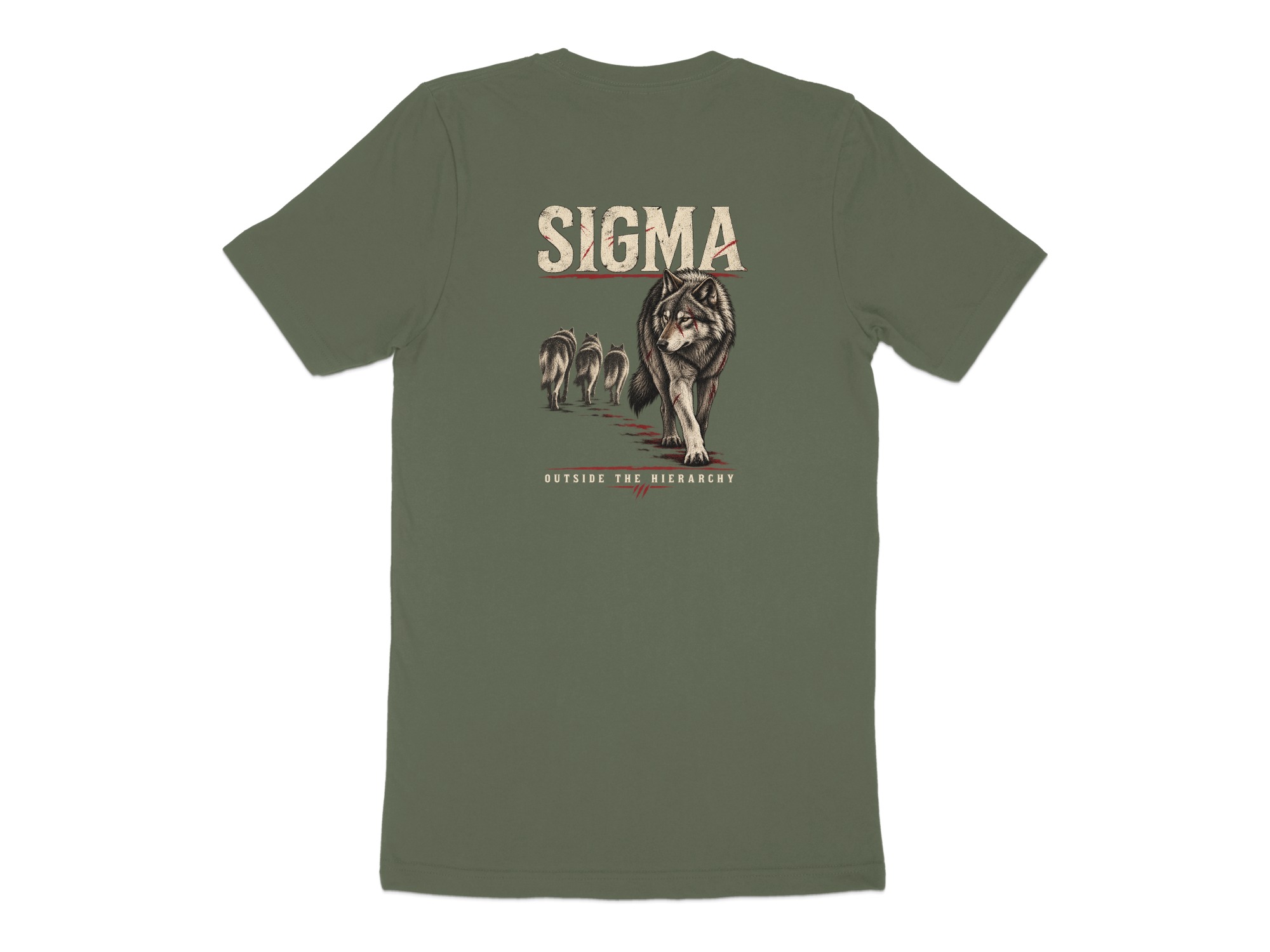 Night Wolf T-Shirt Men | Distressed Wolf Head Graphic Tee | Rugged Animal Print Shirt | Vintage Style Gift For Him | Alpha Wolf Apparel - Image 6