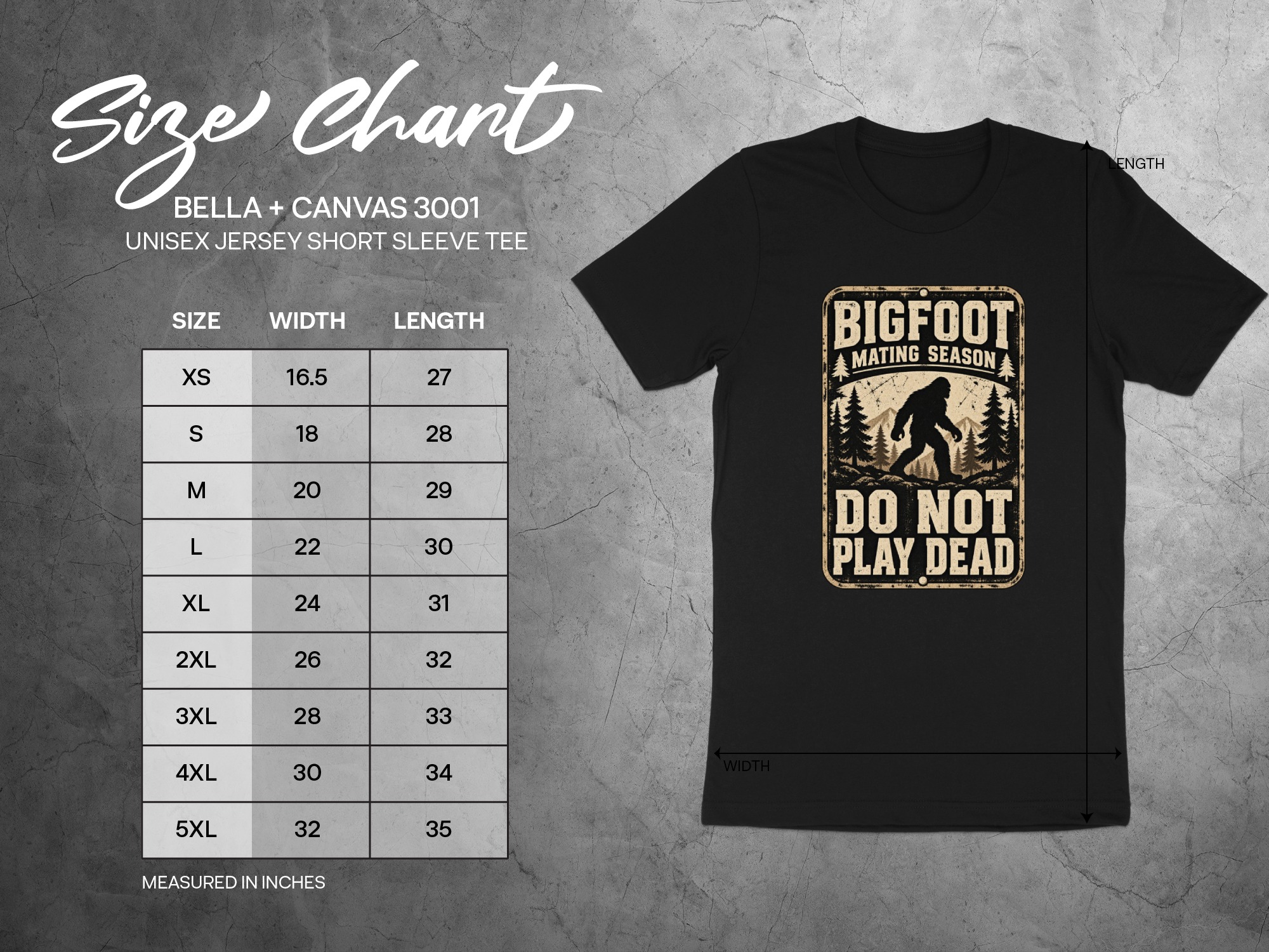 Bigfoot Mating Season T-Shirt, Funny Sasquatch Graphic Tee, Do Not Play Dead Vintage Camping Shirt, Retro Cryptid Outdoor Hiking Gift - Image 8