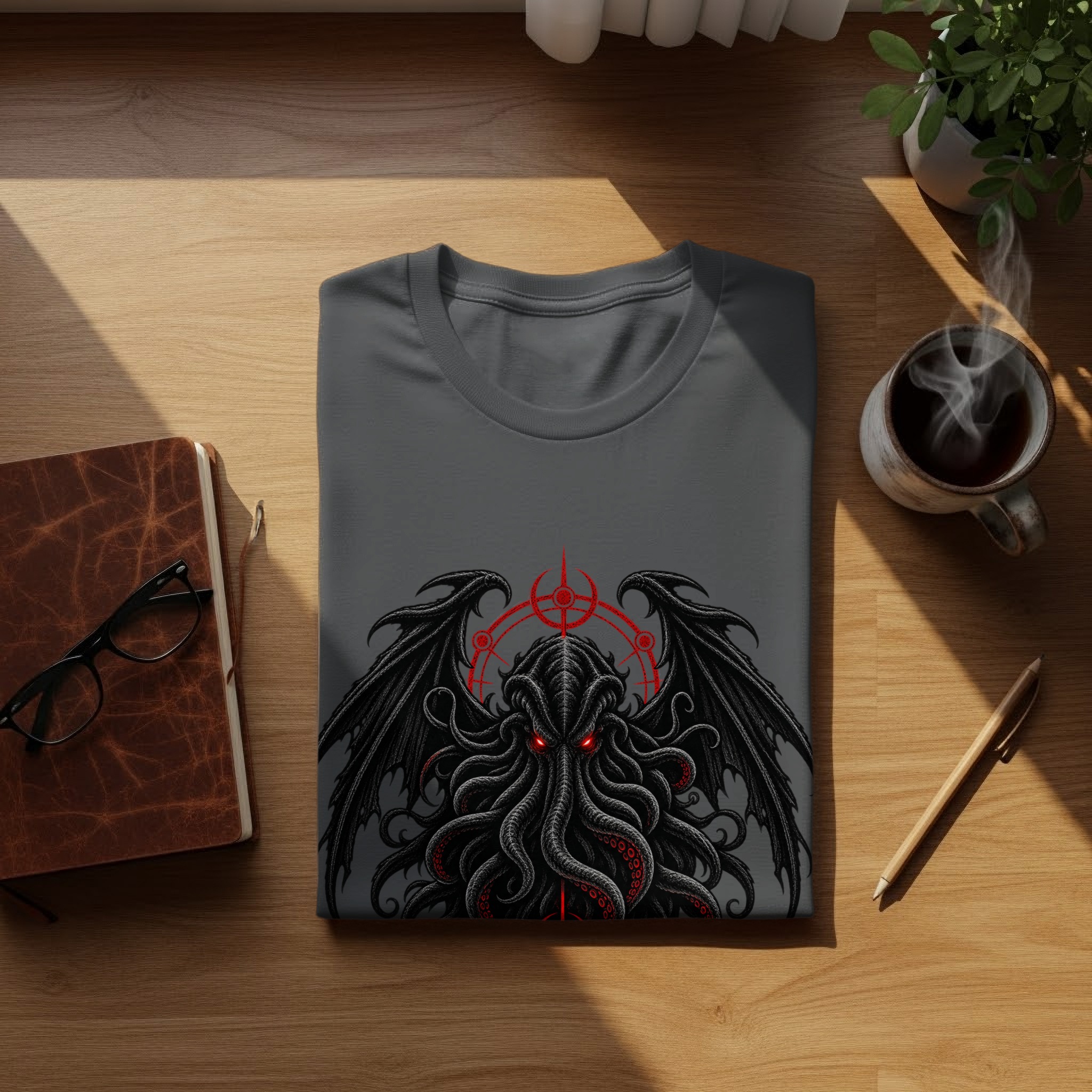 Lovecraft Cthulhu T-Shirt, Dark Fantasy Horror Mythos Tee, Eldritch Monster Graphic Shirt, Gothic Grunge Gift Apparel - Image 9