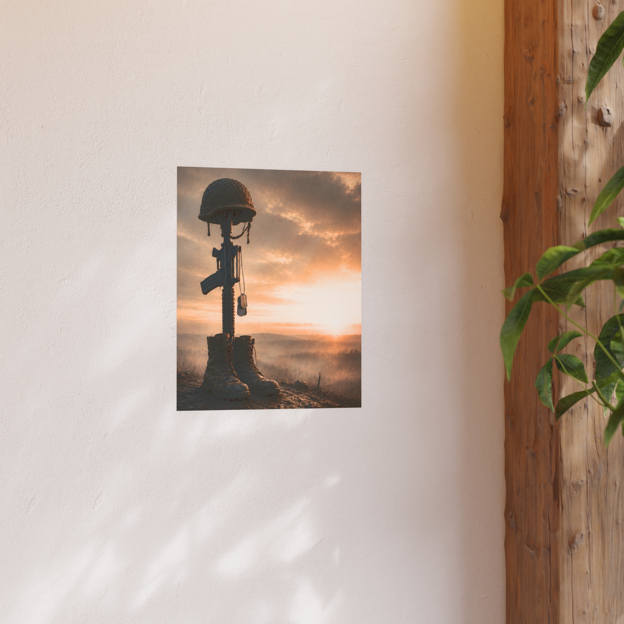 Fallen Soldier Memorial Poster | Military Tribute Wall Art Print, Veteran Remembrance Decor, Patriotic Gift - Image 5