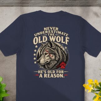 Nightwolf Originals Distressed Wolf Head T-Shirt for Men | Grunge Aesthetic Vintage Graphic Tee | Edgy Wolf Lover Gift for Him