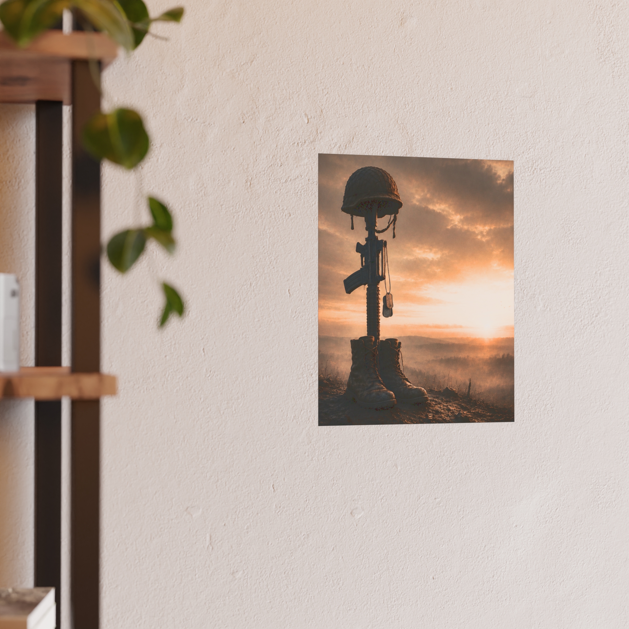 Fallen Soldier Memorial Poster | Military Tribute Wall Art Print, Veteran Remembrance Decor, Patriotic Gift - Image 4