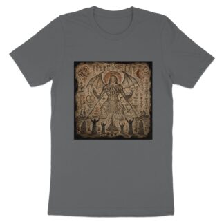 Lovecraftian Cthulhu Summoning Ritual T-Shirt, Eldritch Horror Occult Art Tee, Dark Academia Goth Mythos Fantasy Apparel Gift