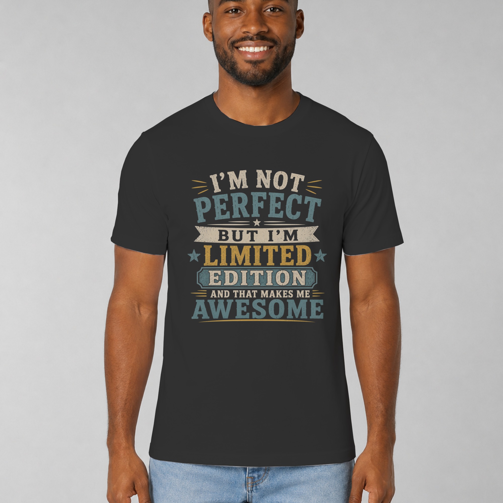Limited Edition T-Shirt, Funny Vintage Graphic Tee, Sarcastic Quote Shirt, Retro Distressed Birthday Gift Top, Im Not Perfect Awesome Shirt - Image 7