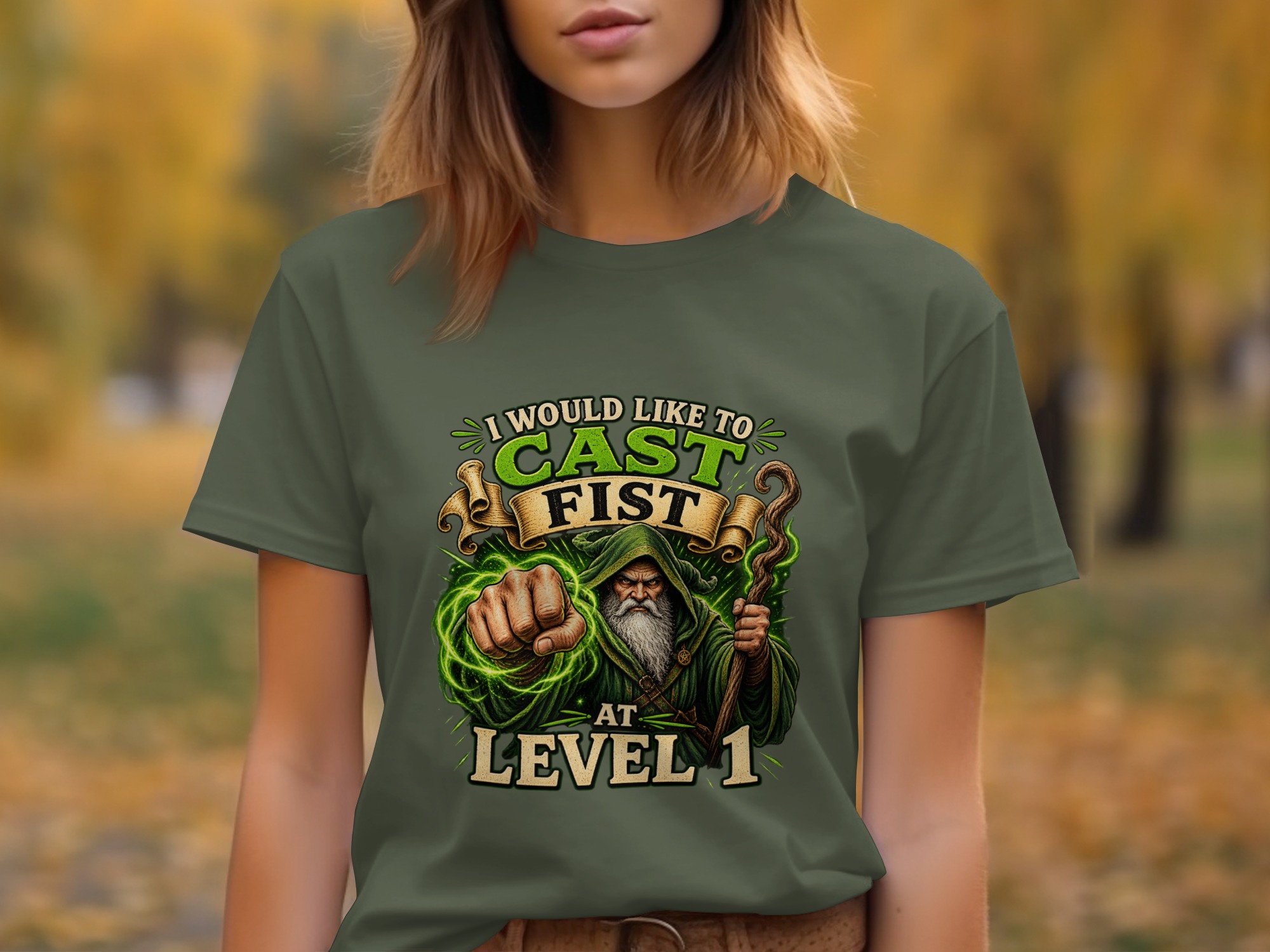 Cast Fist Level 1 Funny Wizard T-Shirt, DnD Gamer RPG Shirt, Sarcastic Fantasy Tee, Dungeons Dragons Gift for DM, Geek Culture Apparel - Image 8