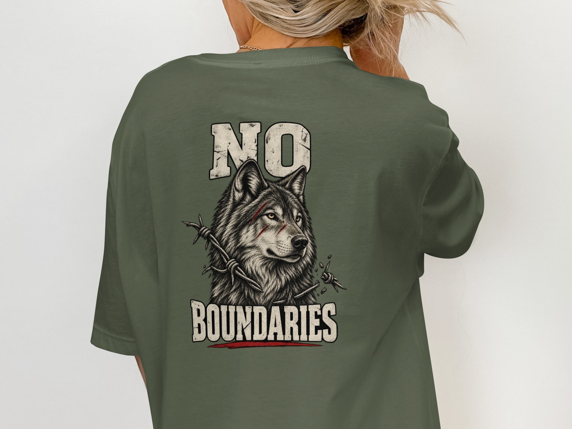 Nightwolf Originals T-Shirt | Vintage Distressed Wolf Graphic Tee for Men | Rugged Animal Print Shirt Gift - Image 10