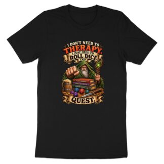 Roll Dice Quest Dungeons Dragons T-Shirt, Funny RPG Gaming Tee, Dungeon Master Gift, Fantasy Wizard Gamer Apparel