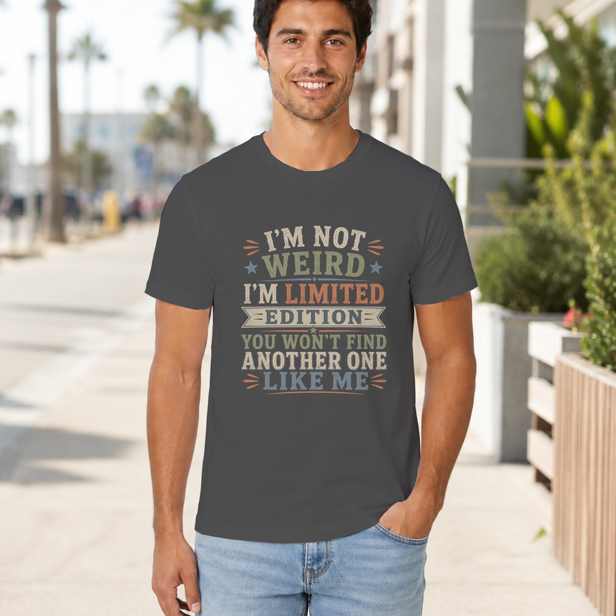 Im Not Weird Im Limited Edition Shirt, Funny Sarcastic Graphic T-Shirt, Retro Vintage Humor Tee, Quirky Quote Top, Fun Gift for Best Friend - Image 11